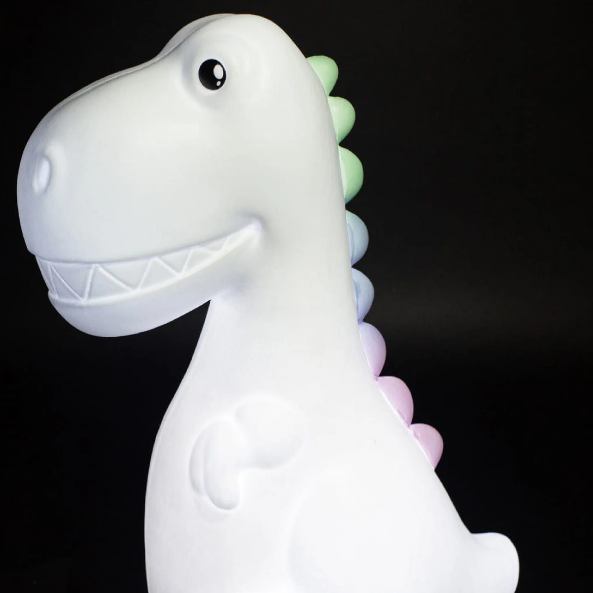 Colour Changing Night Light | White Dinosaur with USB Cable | XL - Image 2