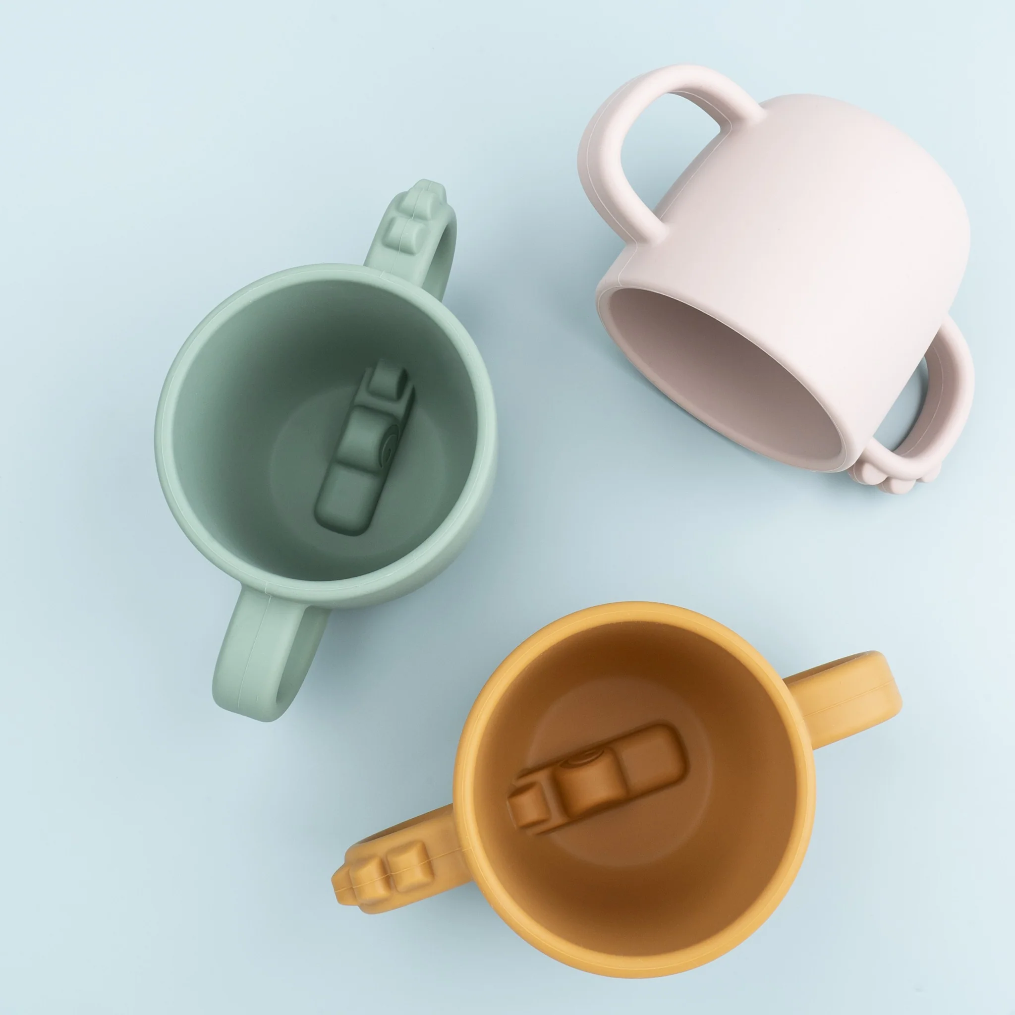 2 Handle Peekaboo Cup | Croco | Mustard - Image 4