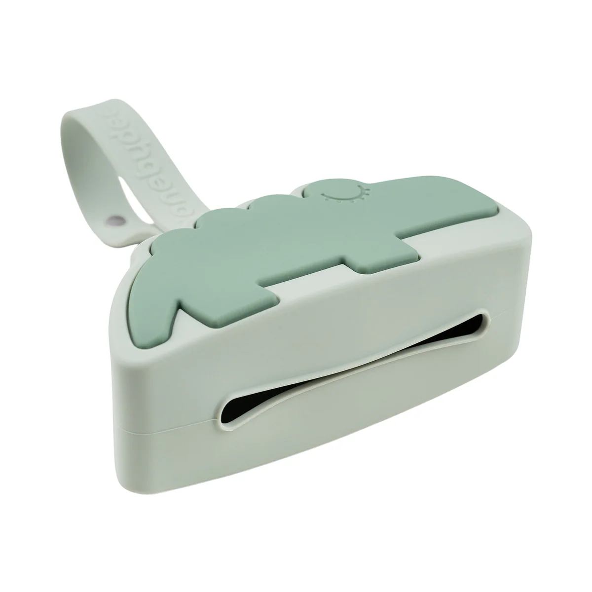 Croco Pacifier Pouch | Silicone | Green - Image 4