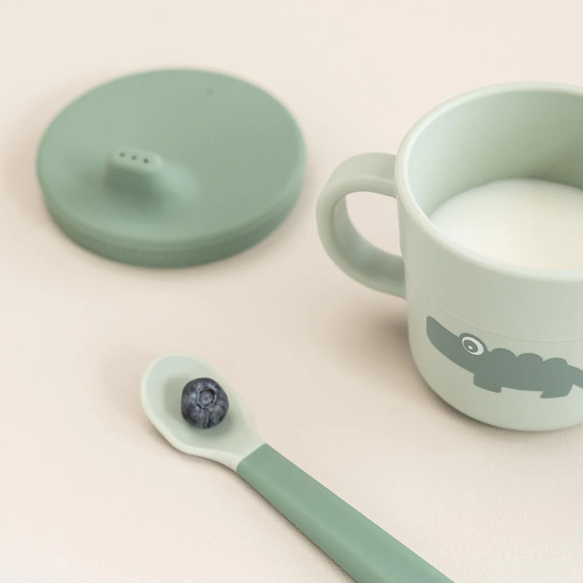 Foodie Spout/Snack Cup | Croco | Green - Image 4