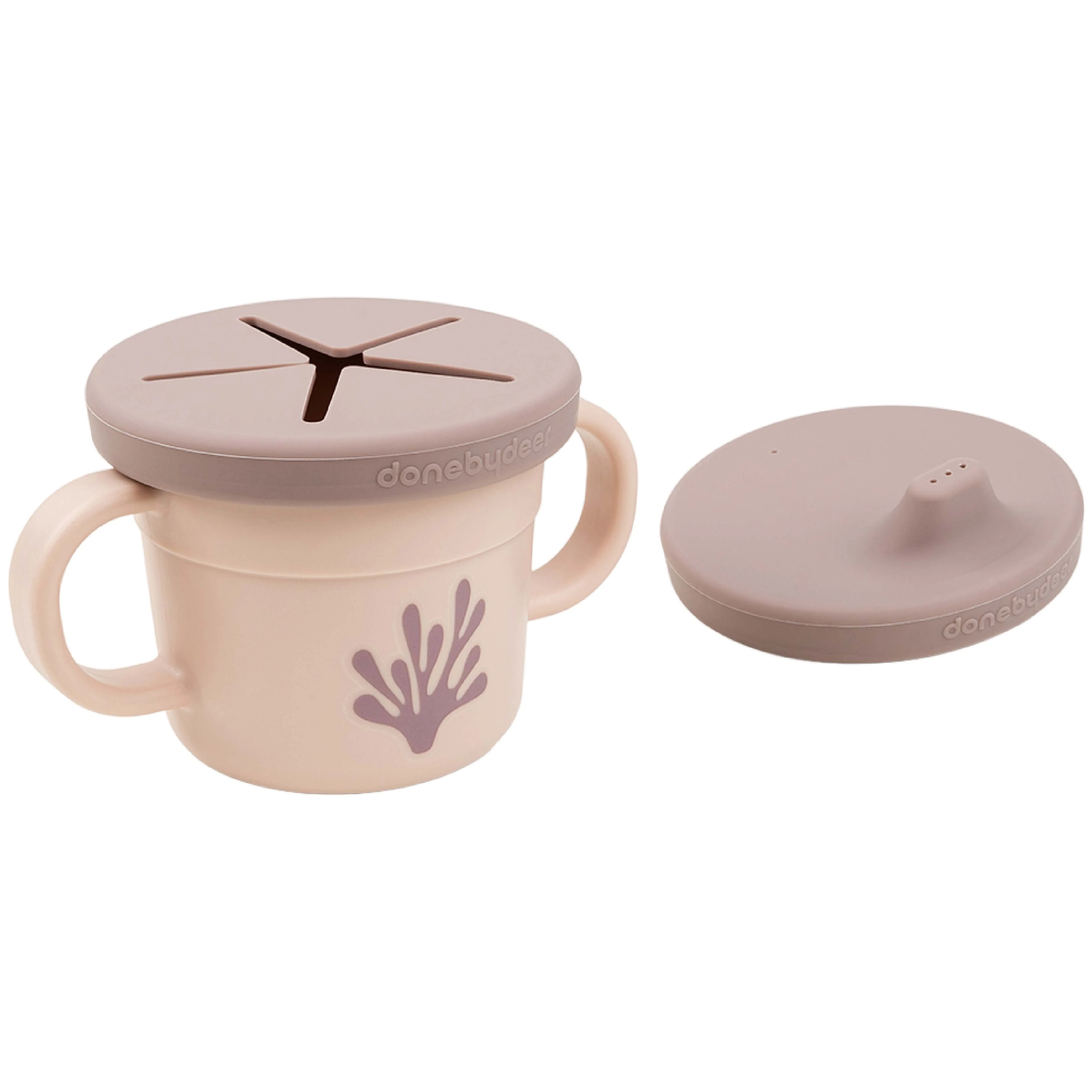 Foodie Spout/Snack Cup | Wally | Powder Pink - Image 3