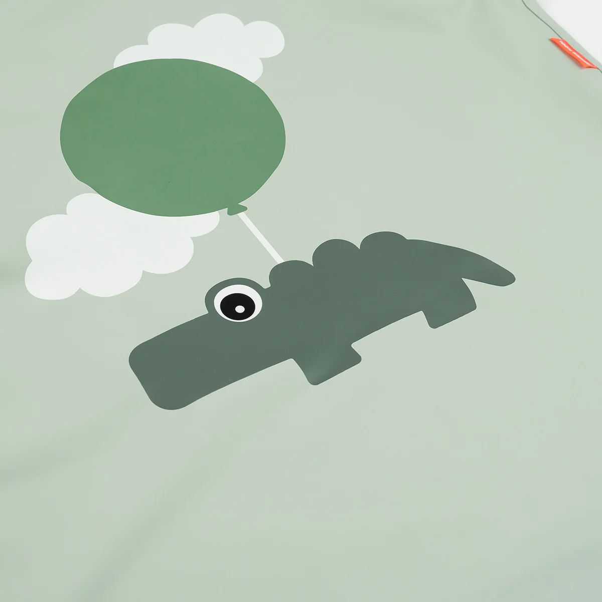 Happy Clouds Waterproof Kids Apron | Green - Image 3