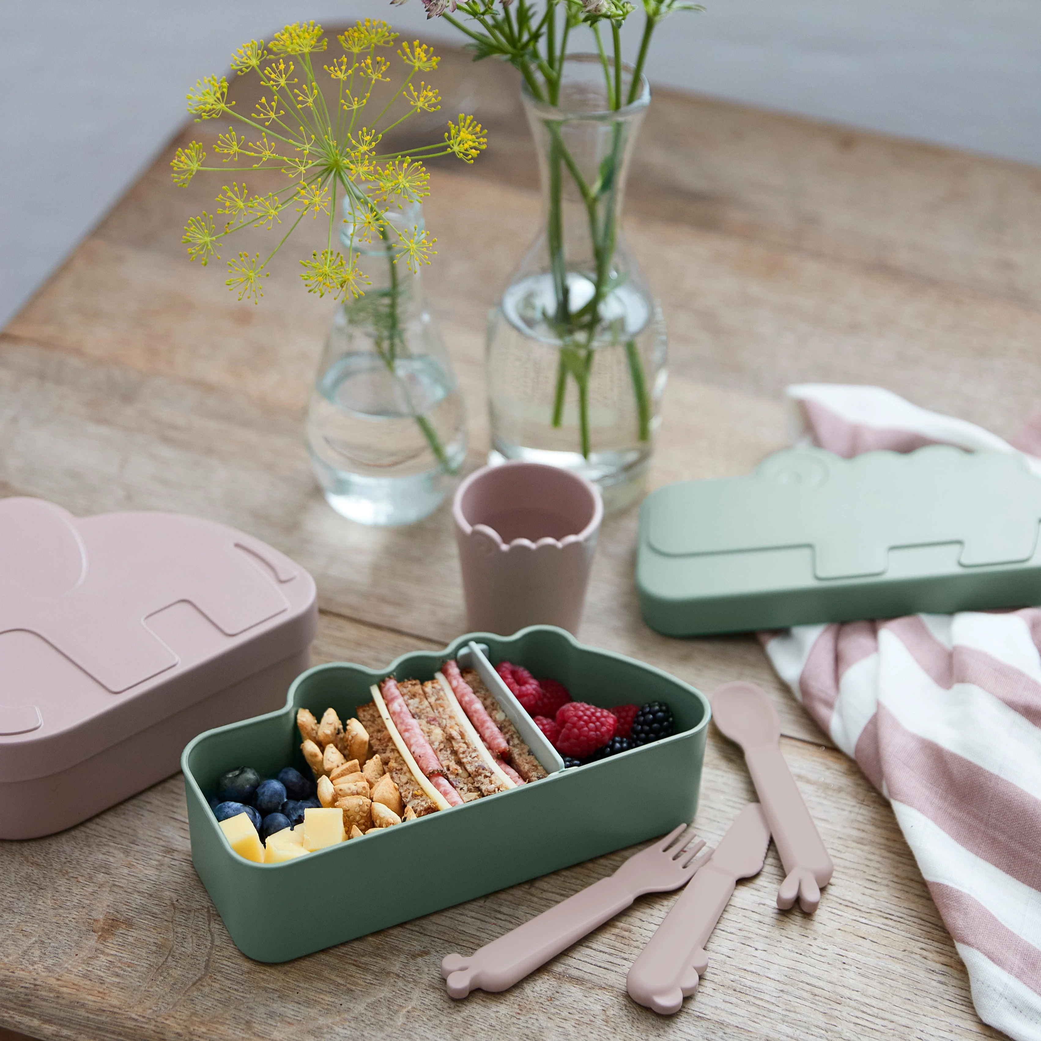 Kiddish Lunch Box | Croco | Green - Image 5