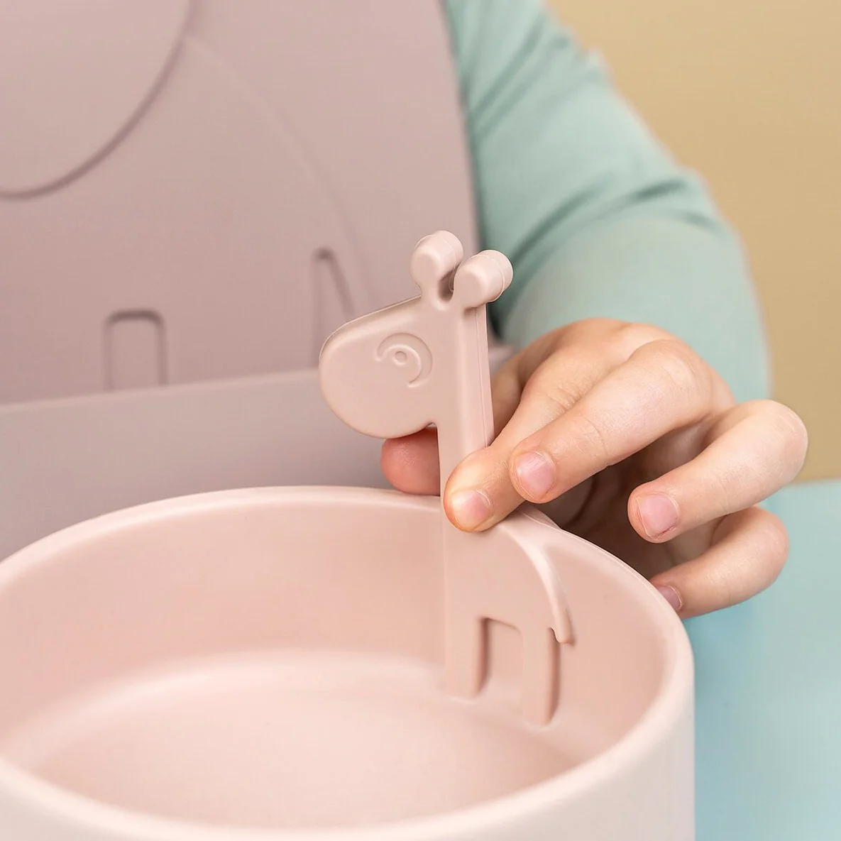 Peekaboo Deer Friends First Meal Set | Powder Pink - Image 2