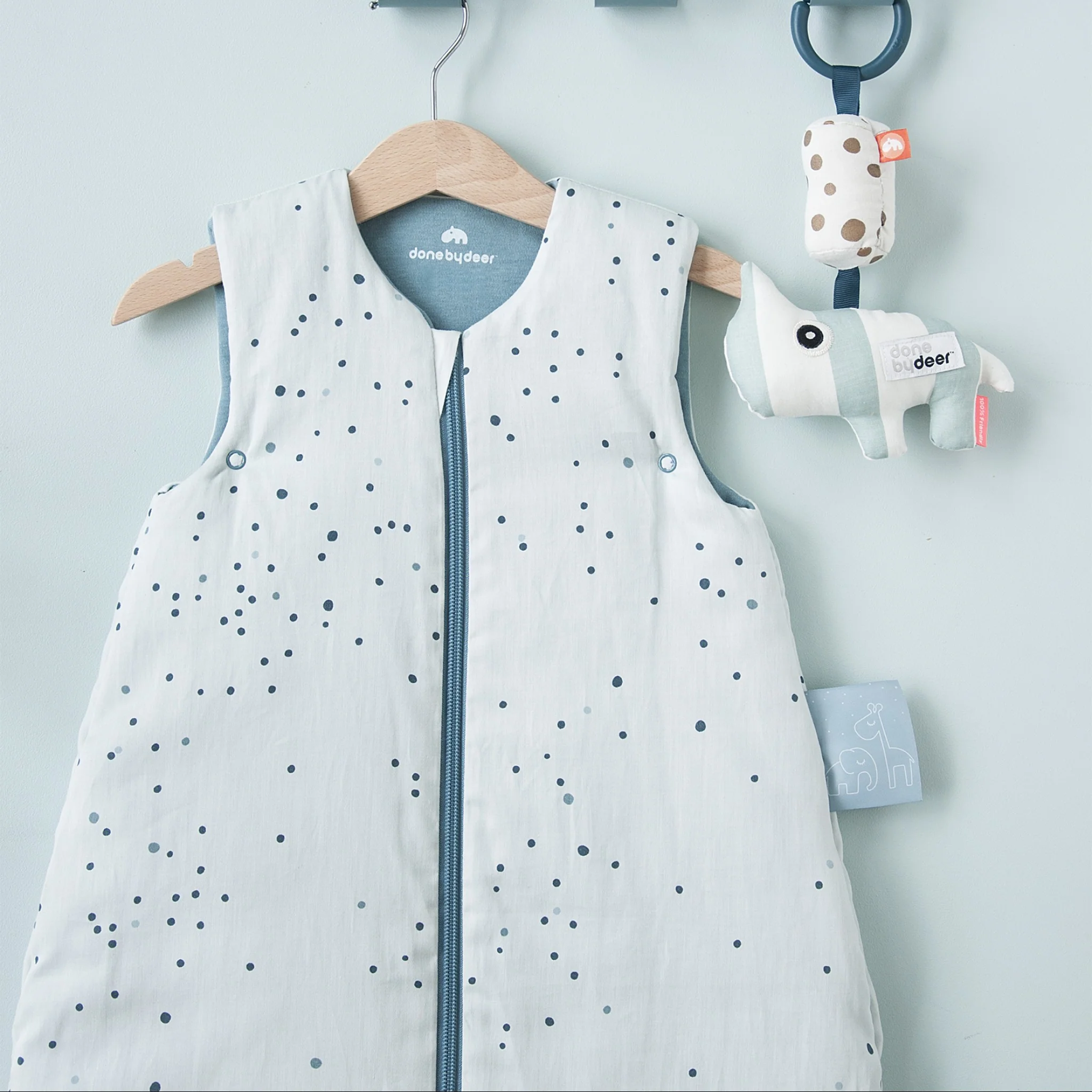 Sleepy Bag | Dreamy Dots | Blue | 70cm | 2.5 Tog - Image 2