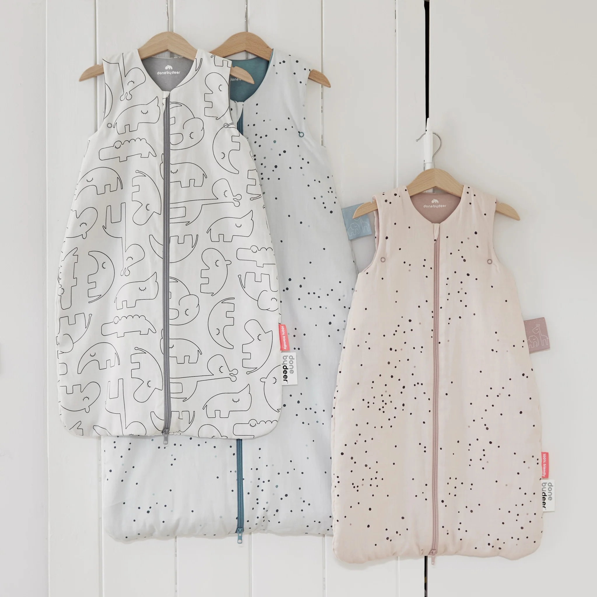 Sleepy Bag | Dreamy Dots | White | 70cm | 2.5 Tog - Image 3