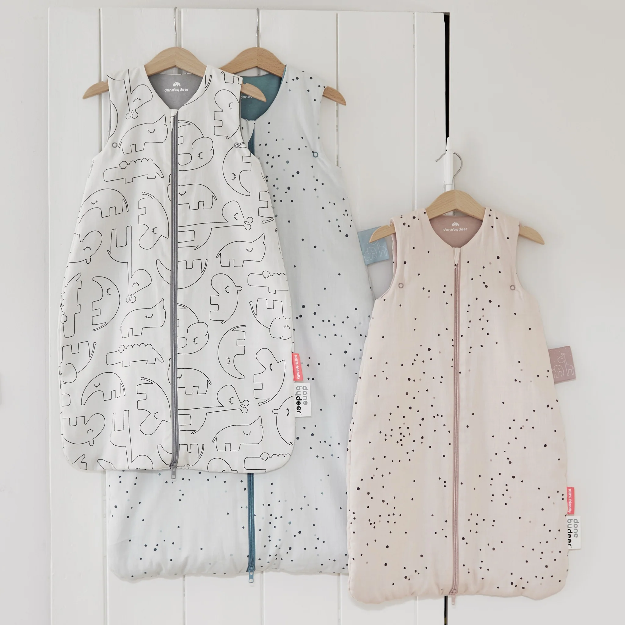 Sleepy Bag | Dreamy Dots | White | 90cm | 2.5 Tog - Image 3