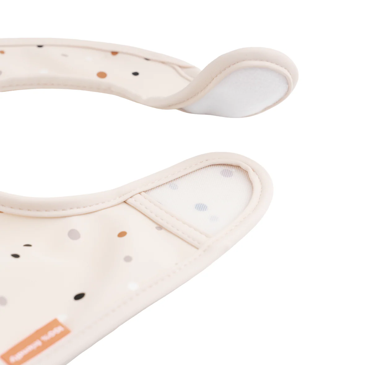 Ozzo Velcro Bib Set | Powder Pink | Pack of 2 - Image 3