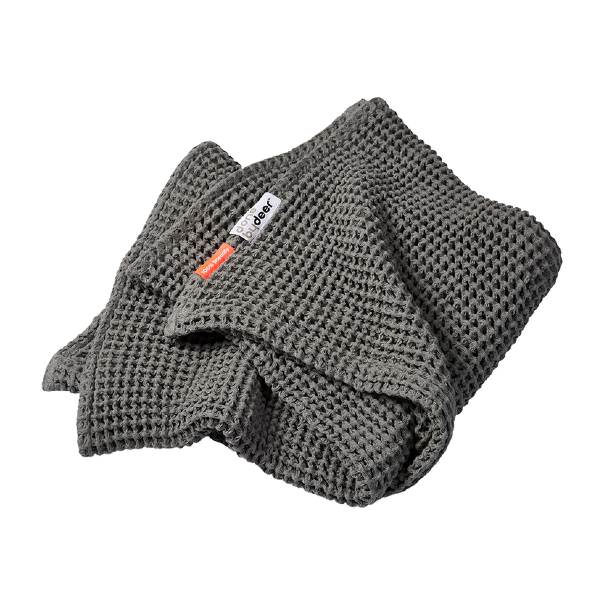 Waffle Blanket | Grey | 80x100cm