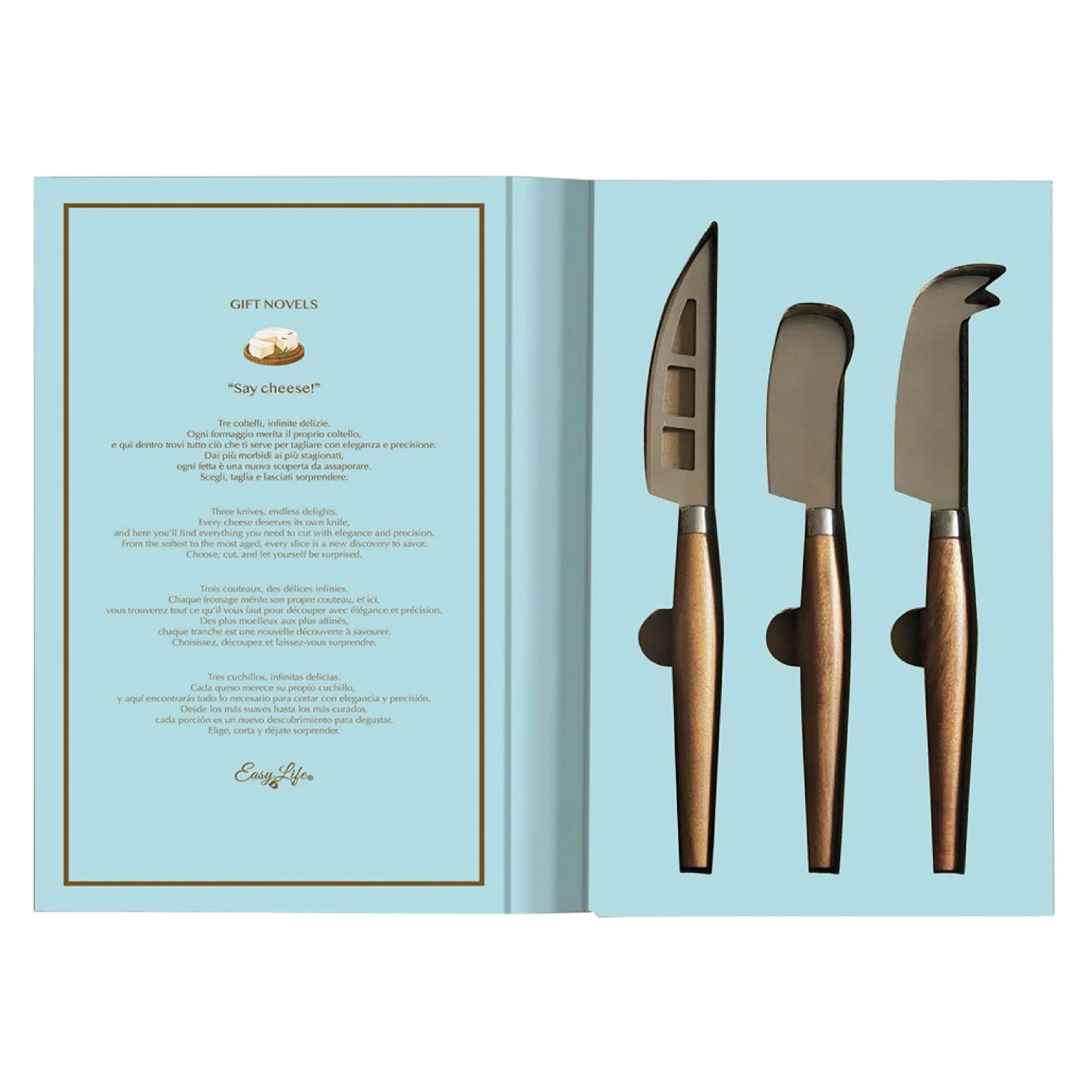 'Say Cheese!' Cheese Knife Gift Box | 3 Piece - Image 2