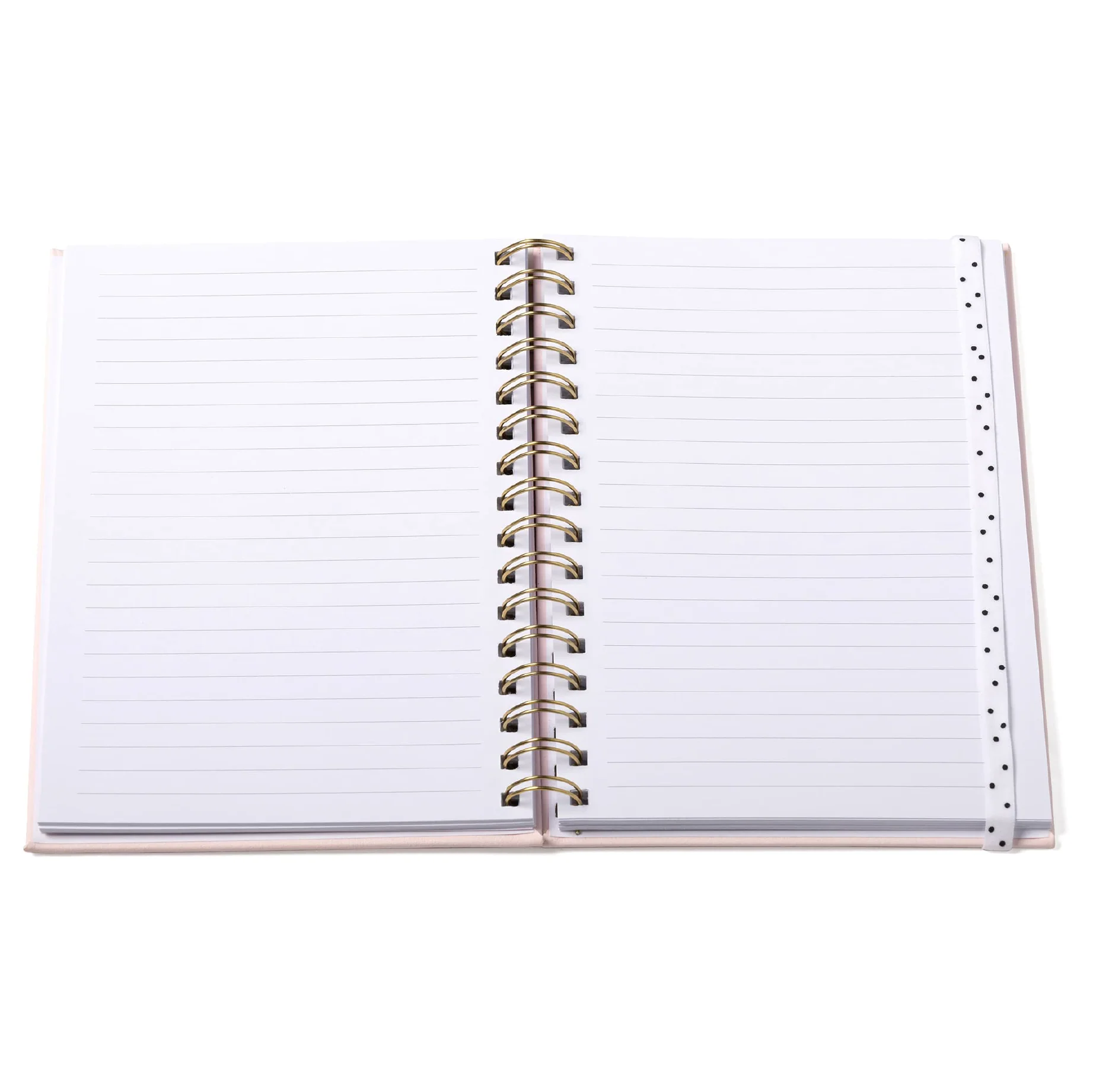 A5 Vegan Leather Spiral Journal | Be Happy | Powder Pink - Image 4