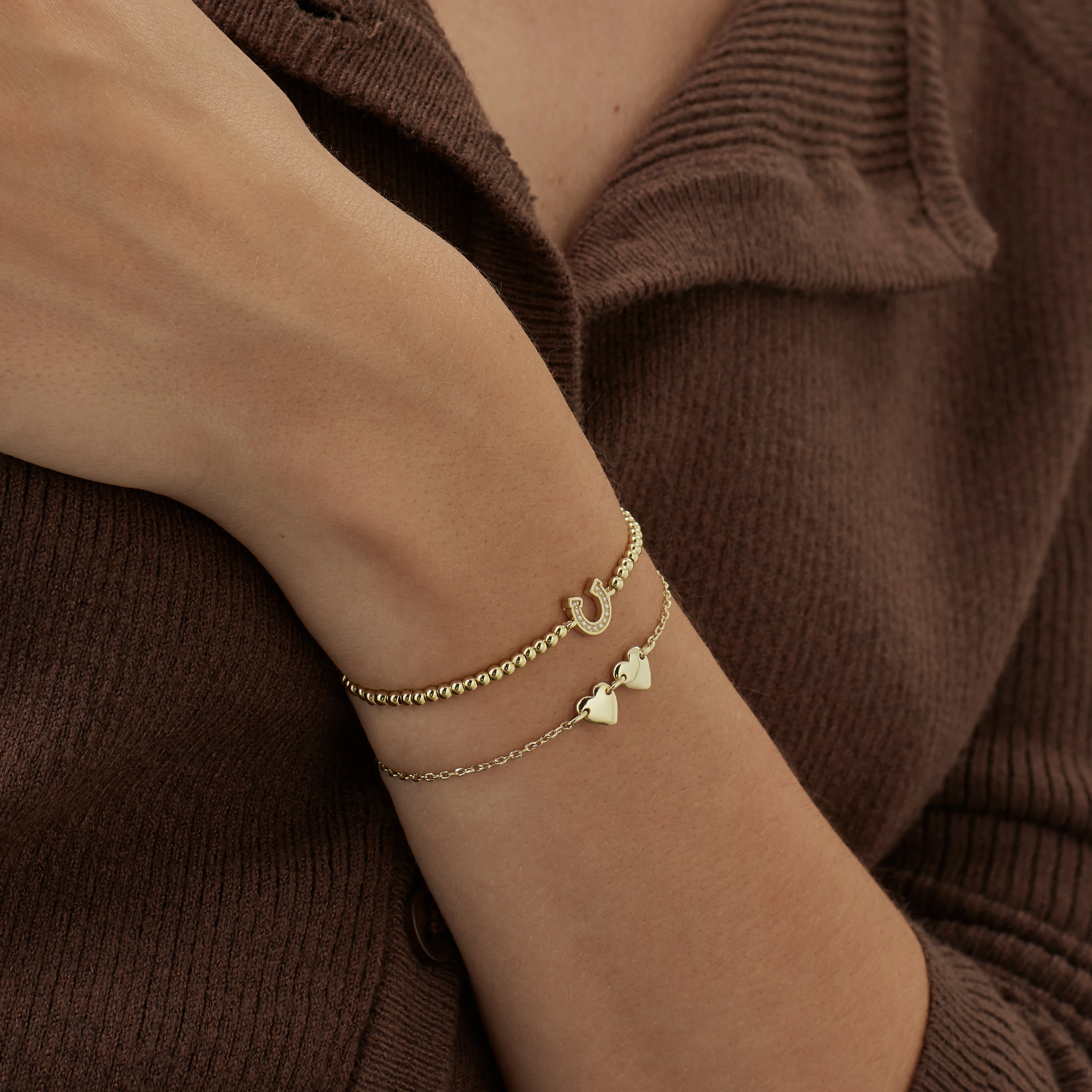Connected Hearts Bracelet | Gold Plated - Image 2
