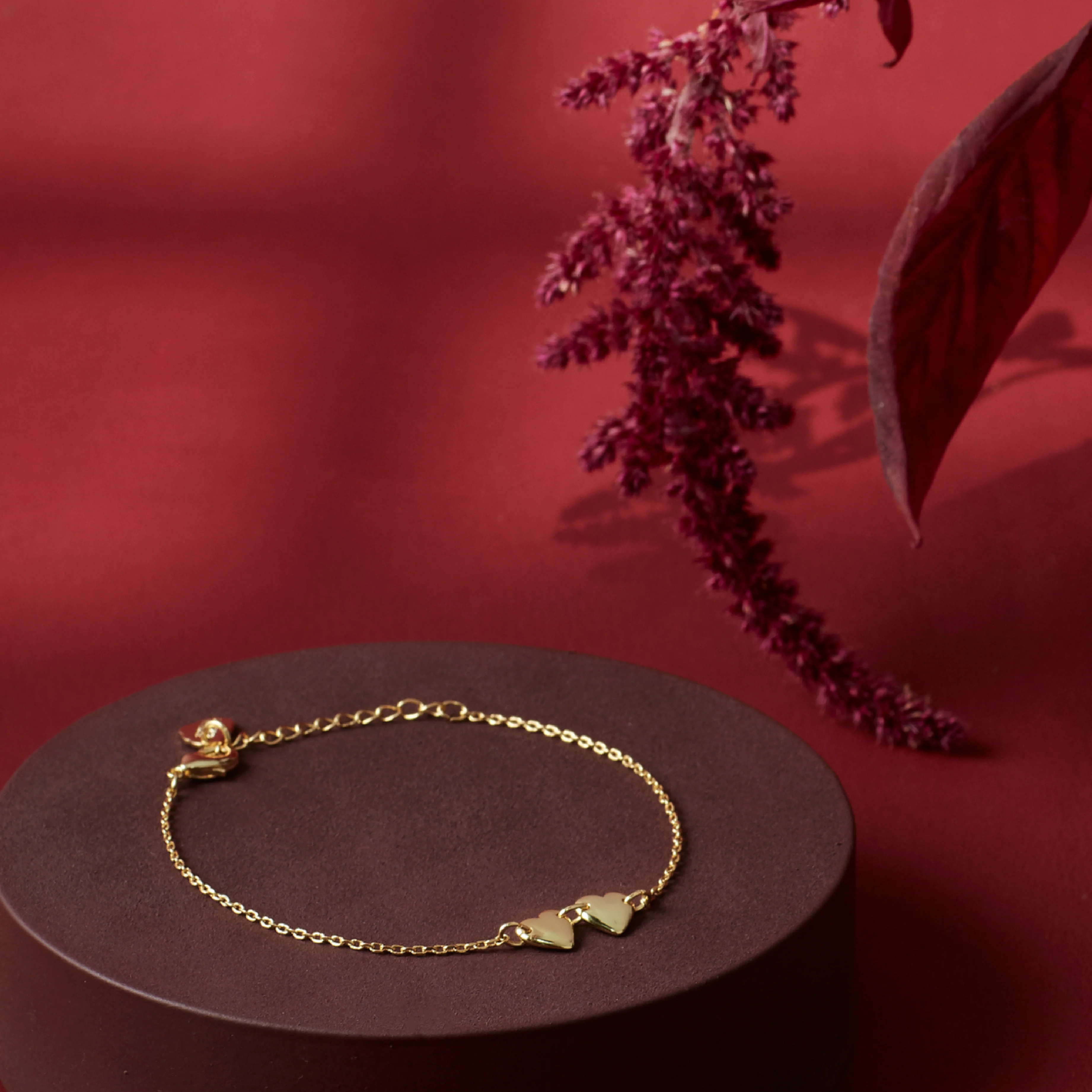 Connected Hearts Bracelet | Gold Plated - Image 4