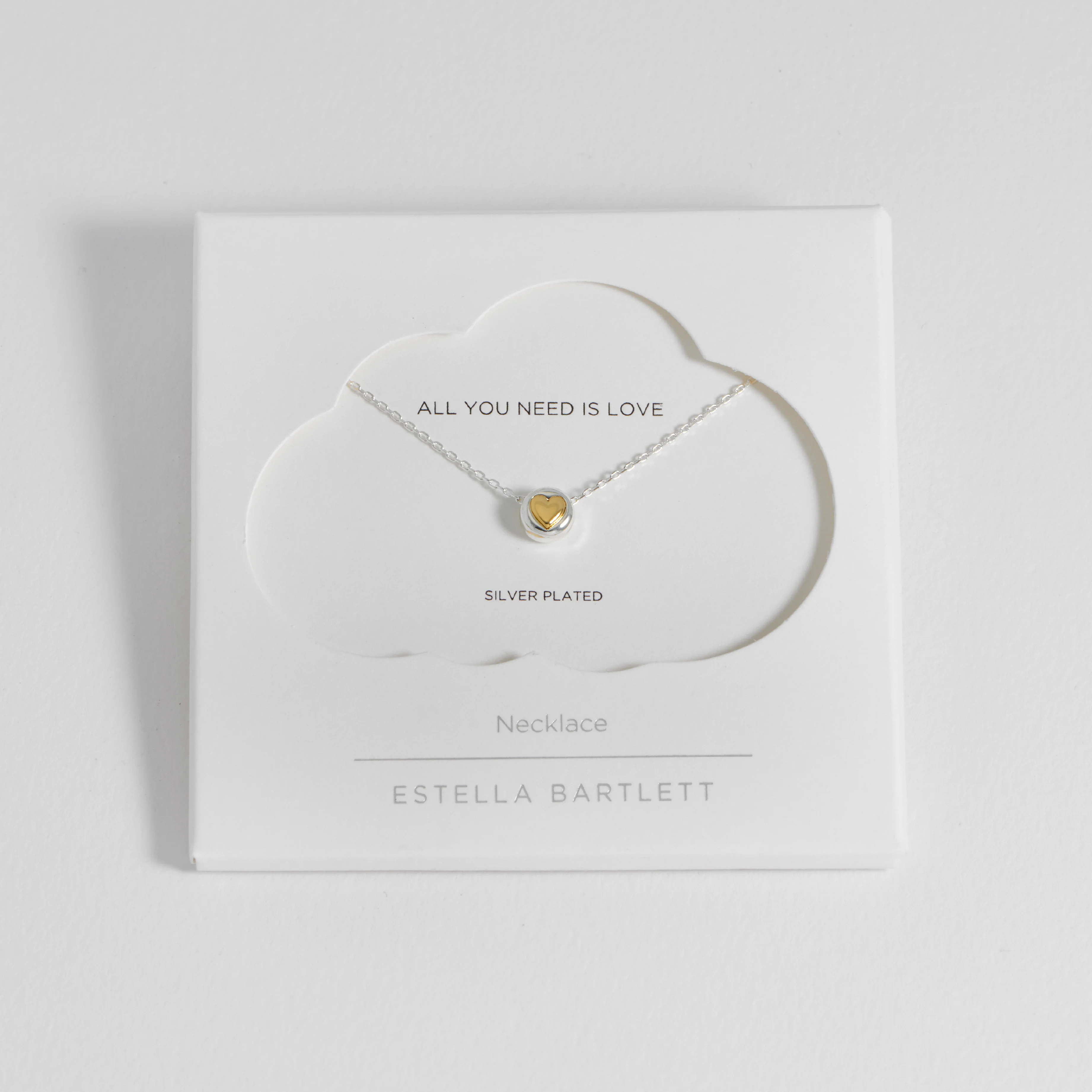 Heart Disc Bead Necklace | Gold & Silver Plated - Image 3