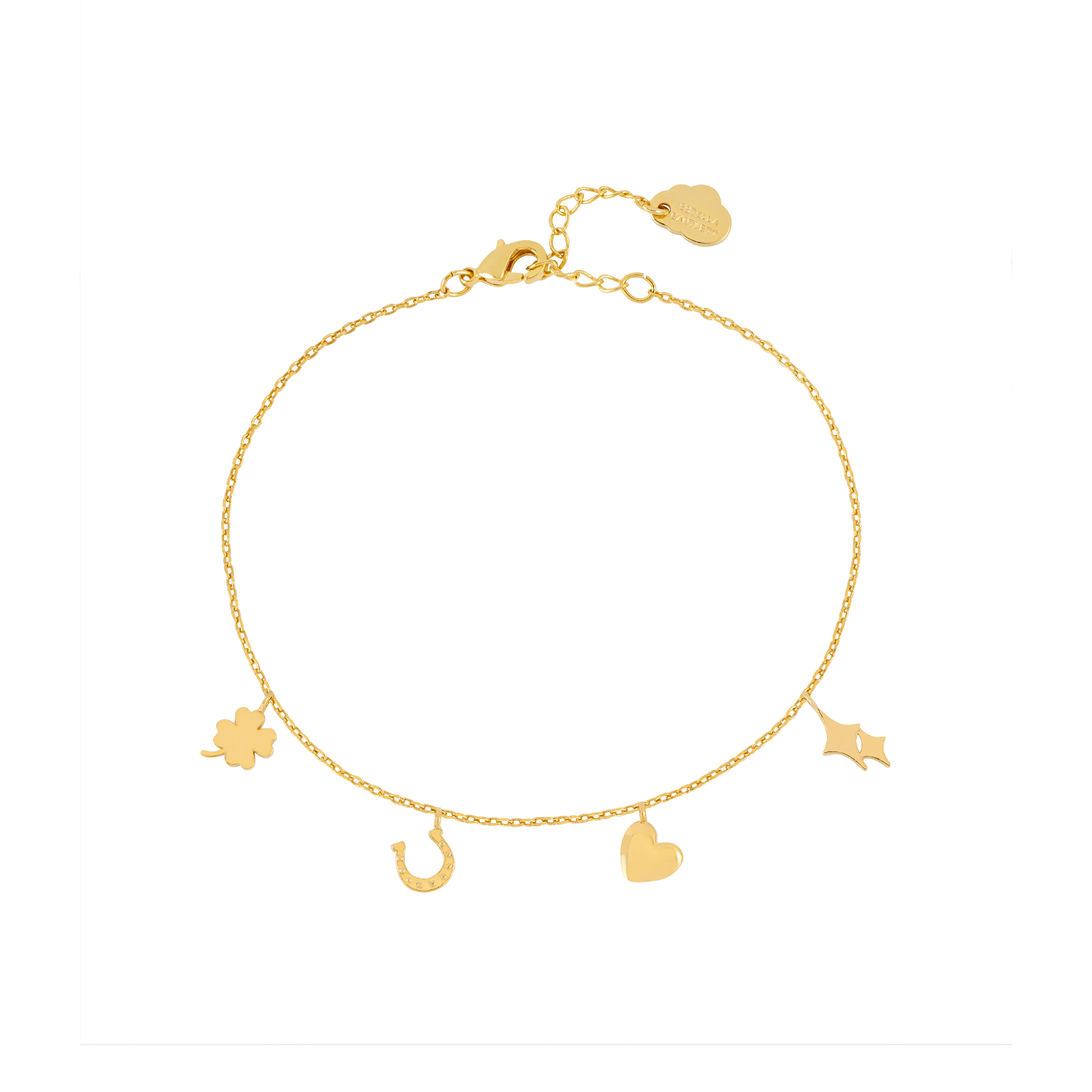 Love & Luck Charm Bracelet | Gold Plated