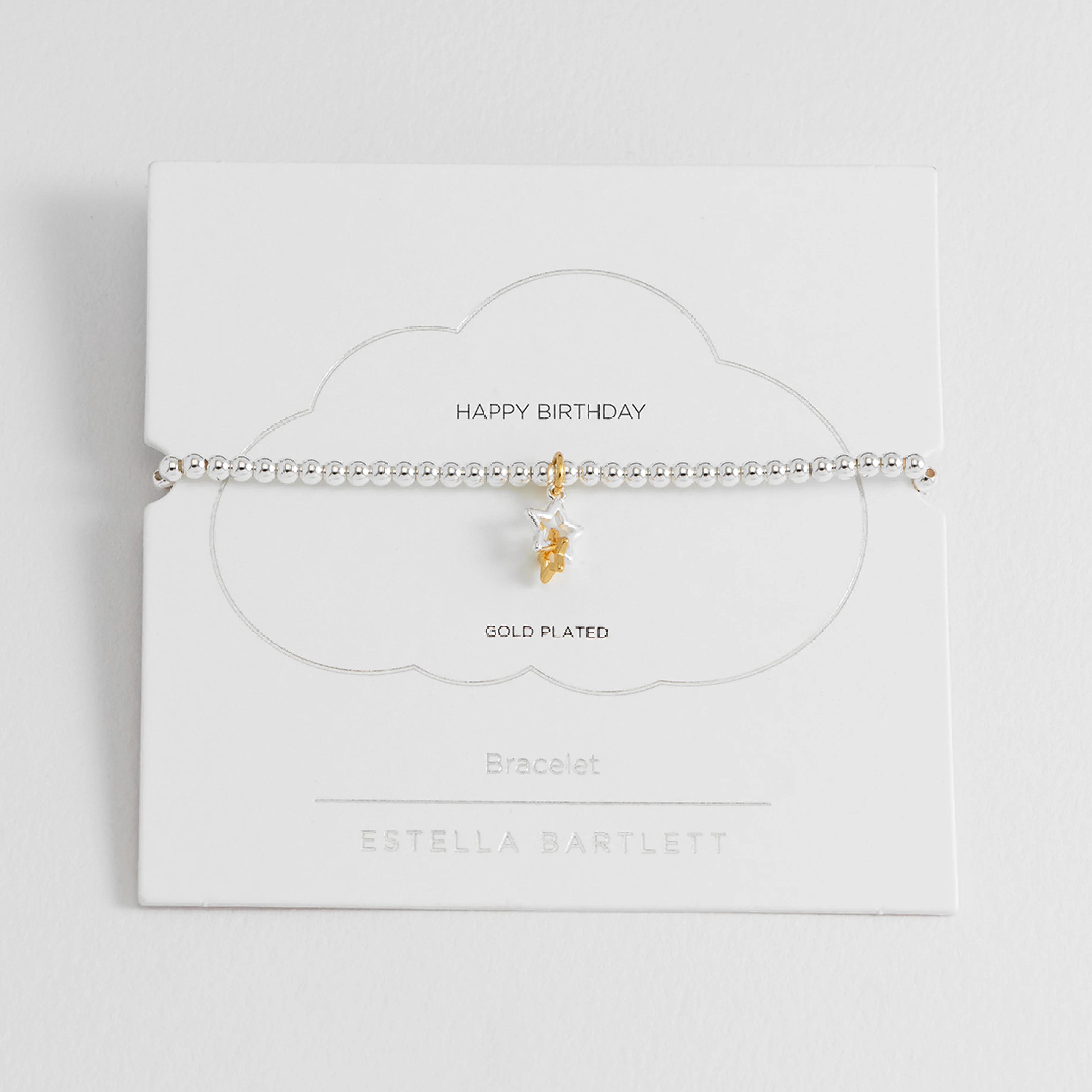 Sienna Interlinked Star Charm Birthday Bracelet | Gold & Silver Plated - Image 3