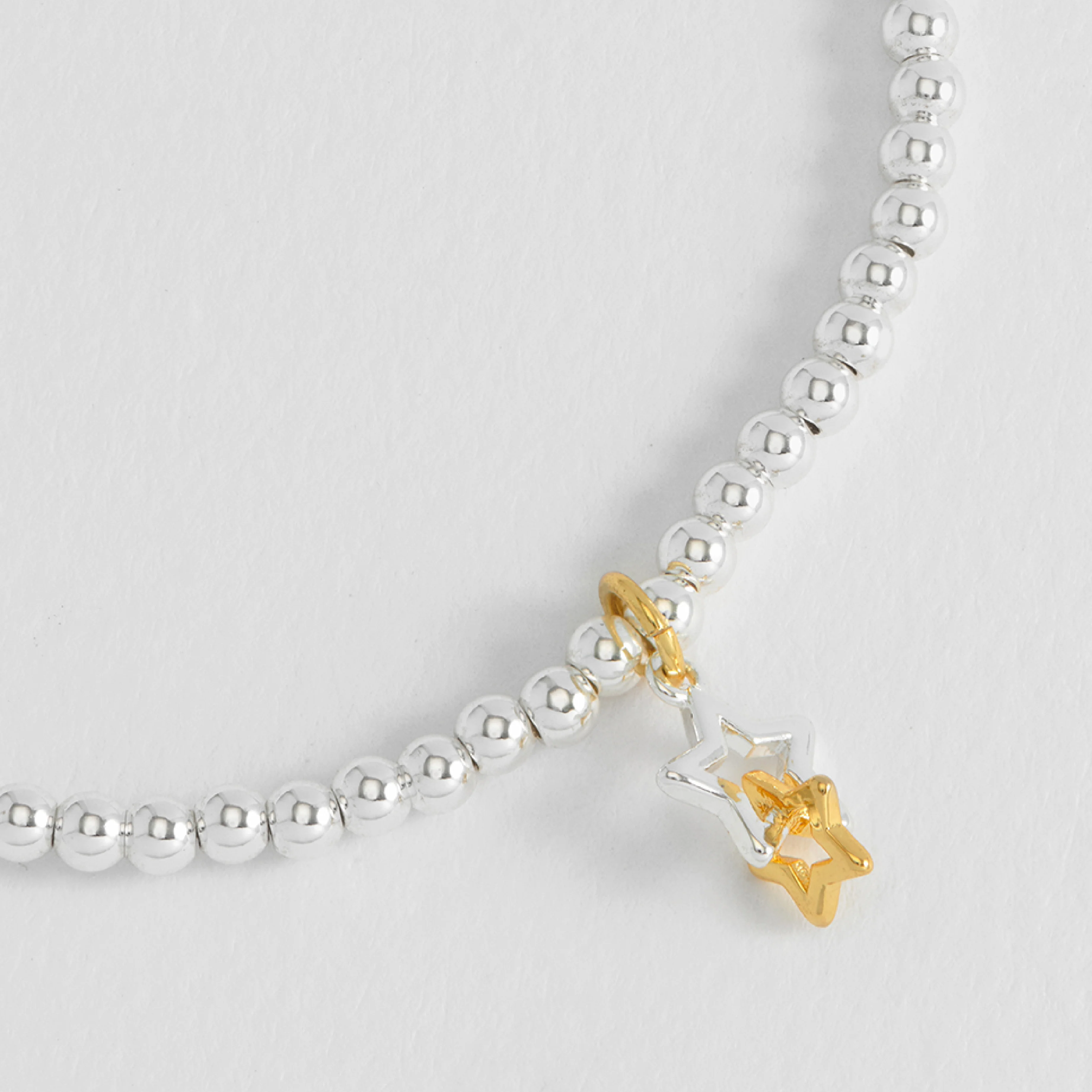 Sienna Interlinked Star Charm Birthday Bracelet | Gold & Silver Plated - Image 4