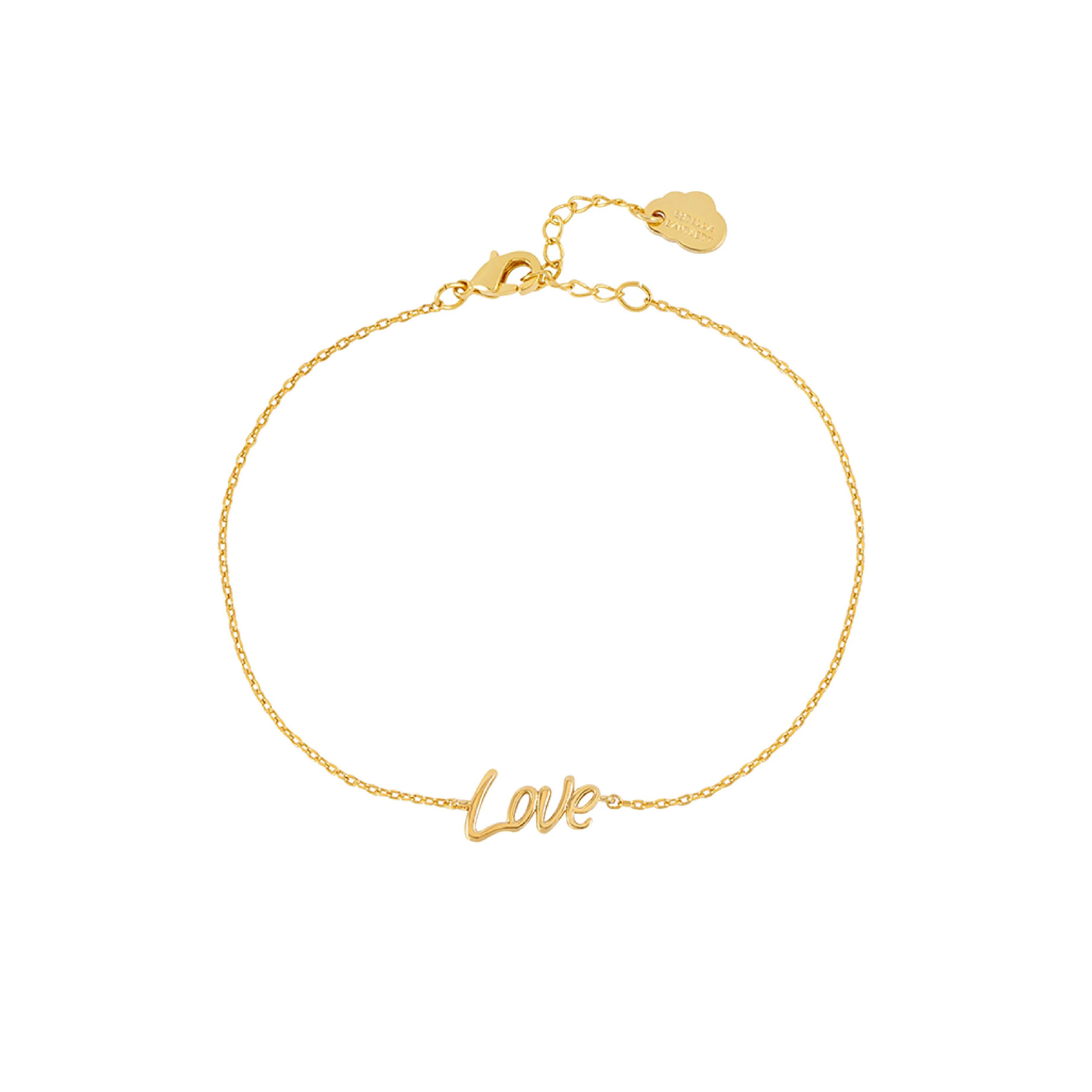 Signature 'Love' Bracelet | Gold Plated