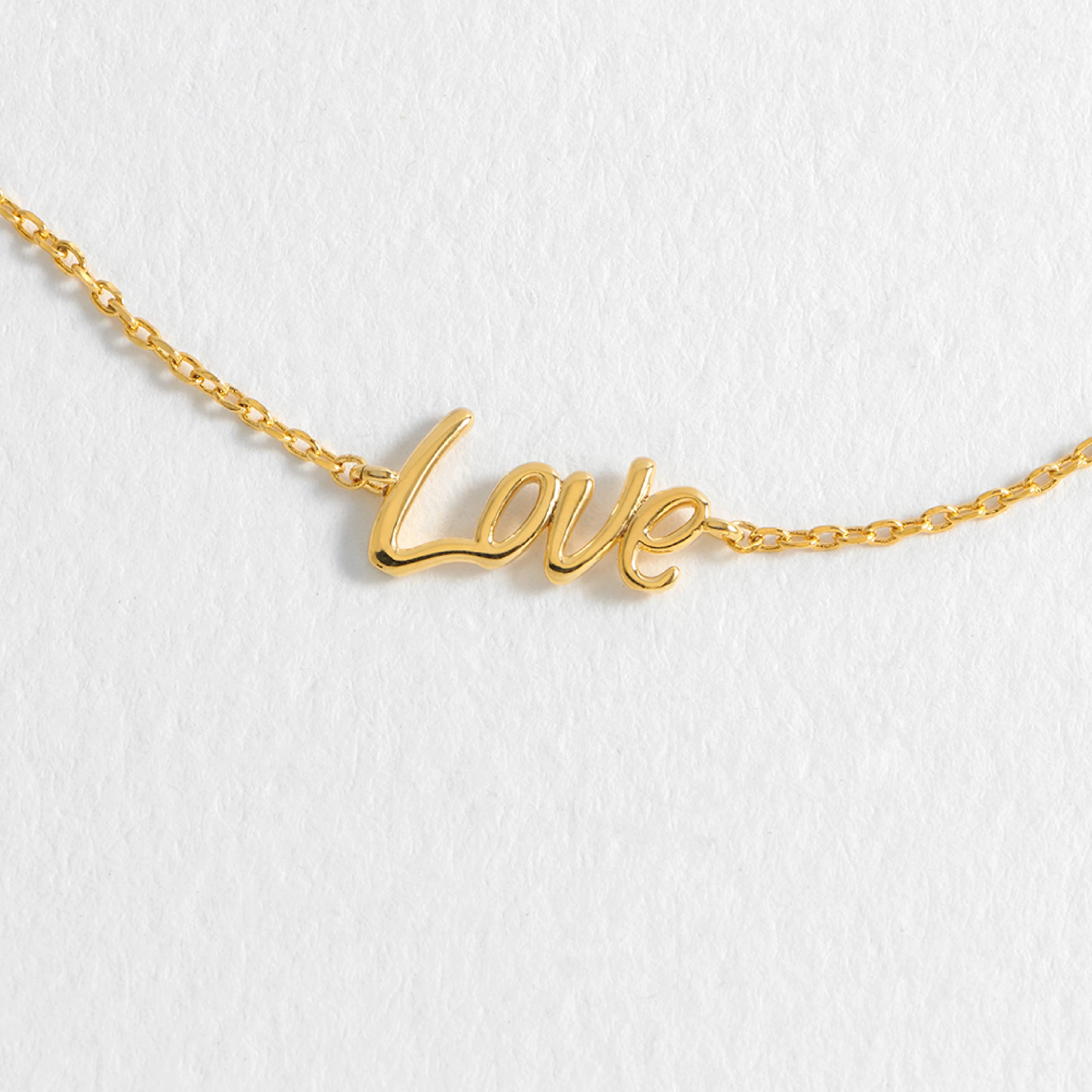Signature 'Love' Bracelet | Gold Plated - Image 4