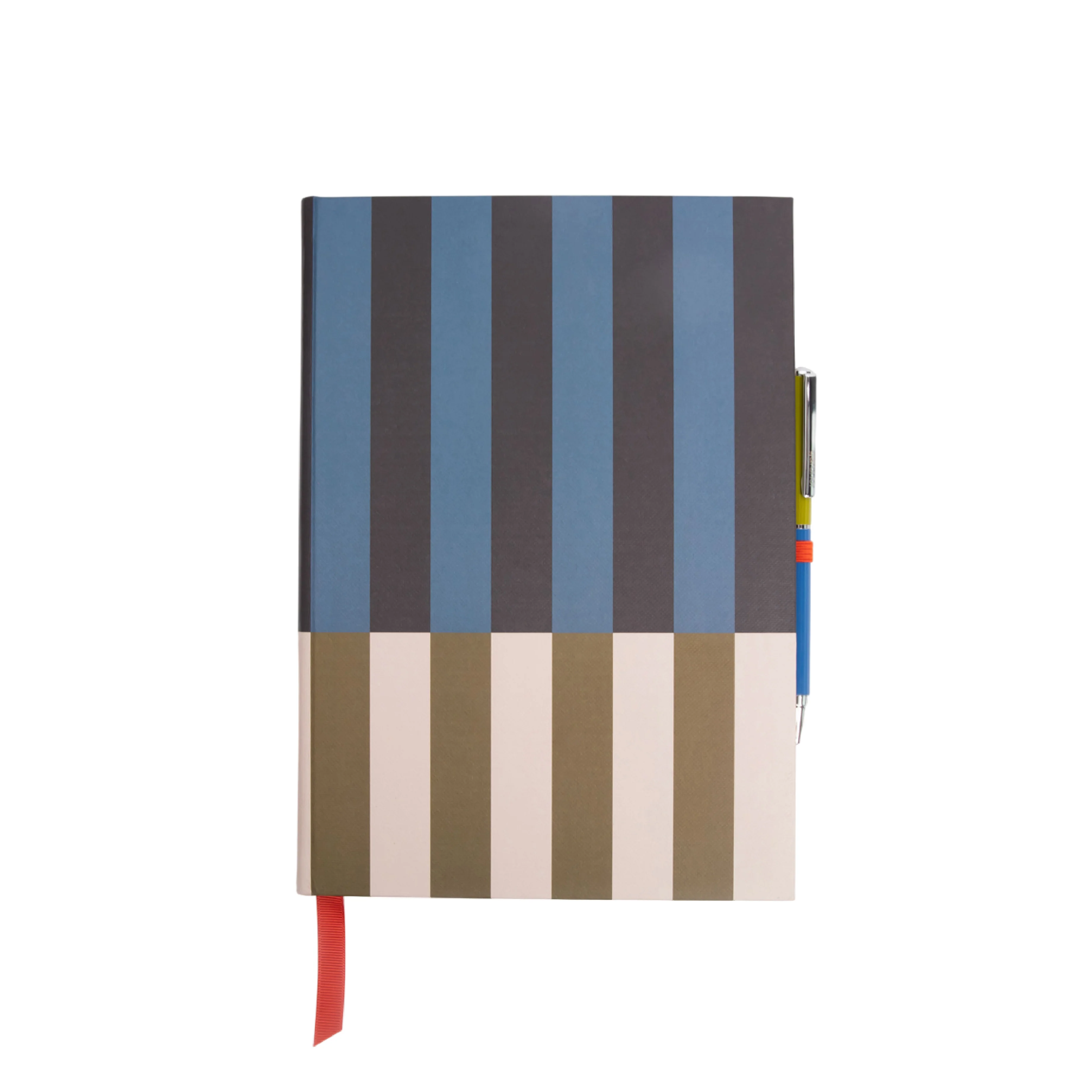 Men's Casebound Notebook & Pen Set | Block Stripe