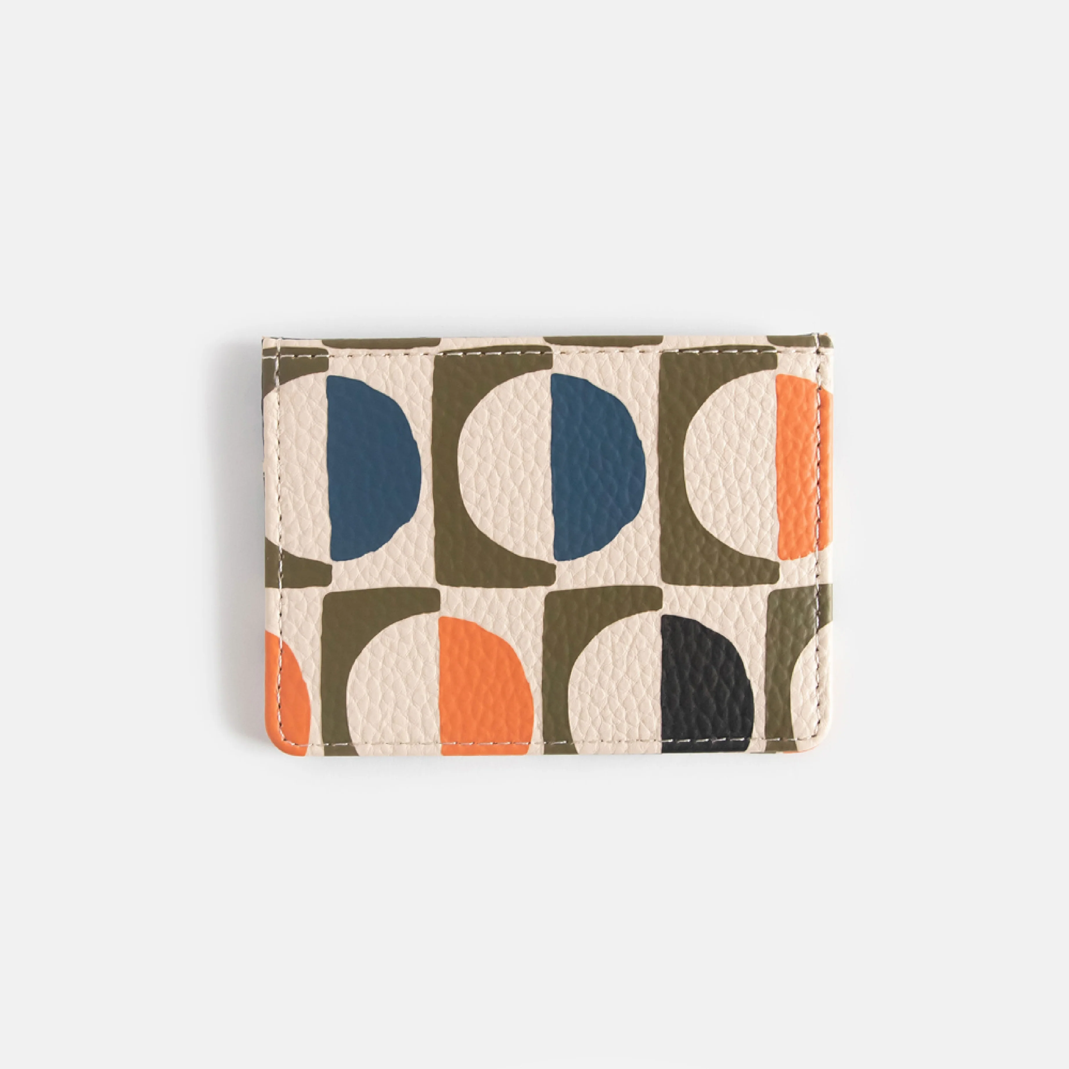 Men's Vegan Leather Card Holder | Geo Circles - Image 3