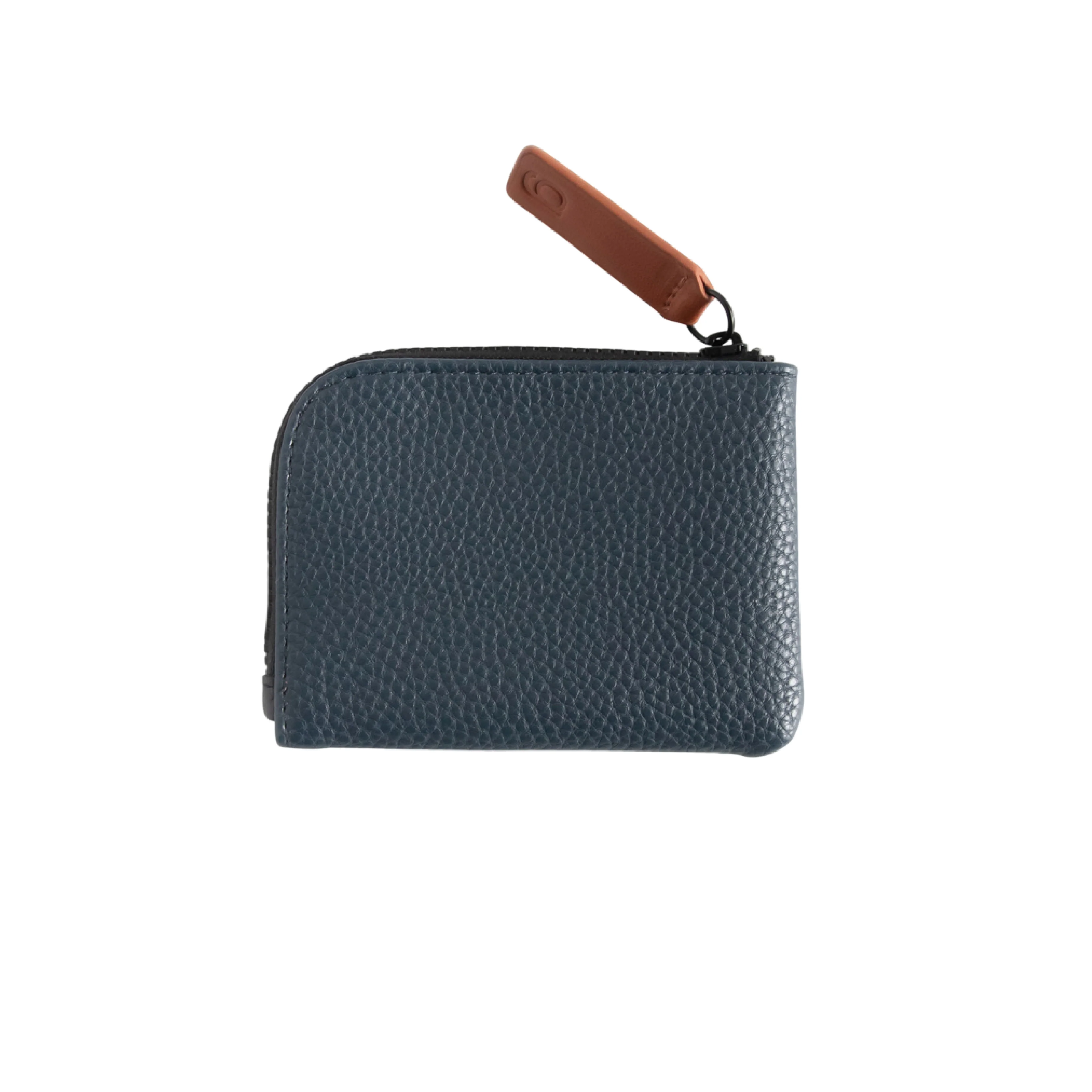 Men's Vegan Leather Corner Wallet | Black/Navy - Image 3