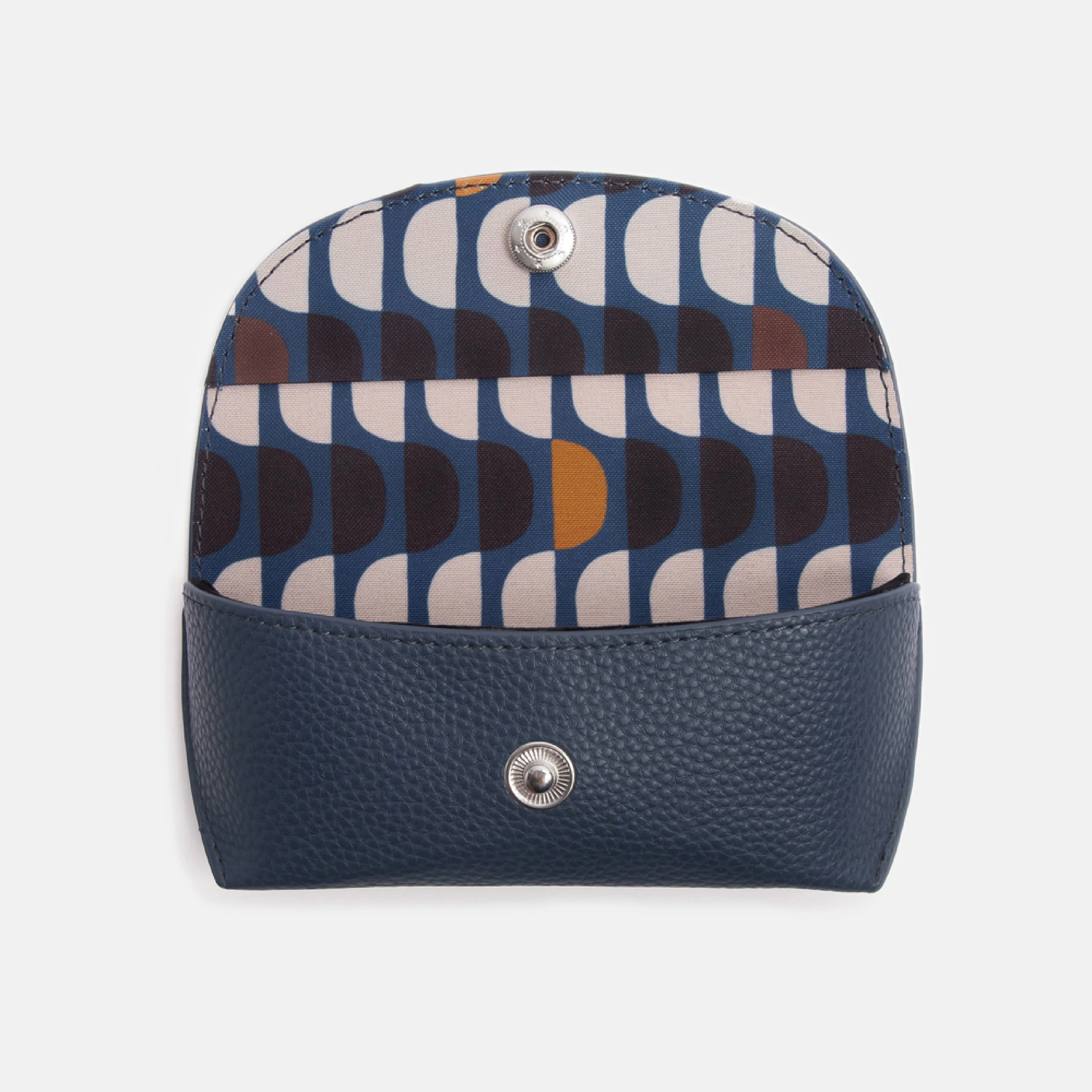 Men's Vegan Leather Flap Glasses Case | Navy - Image 2