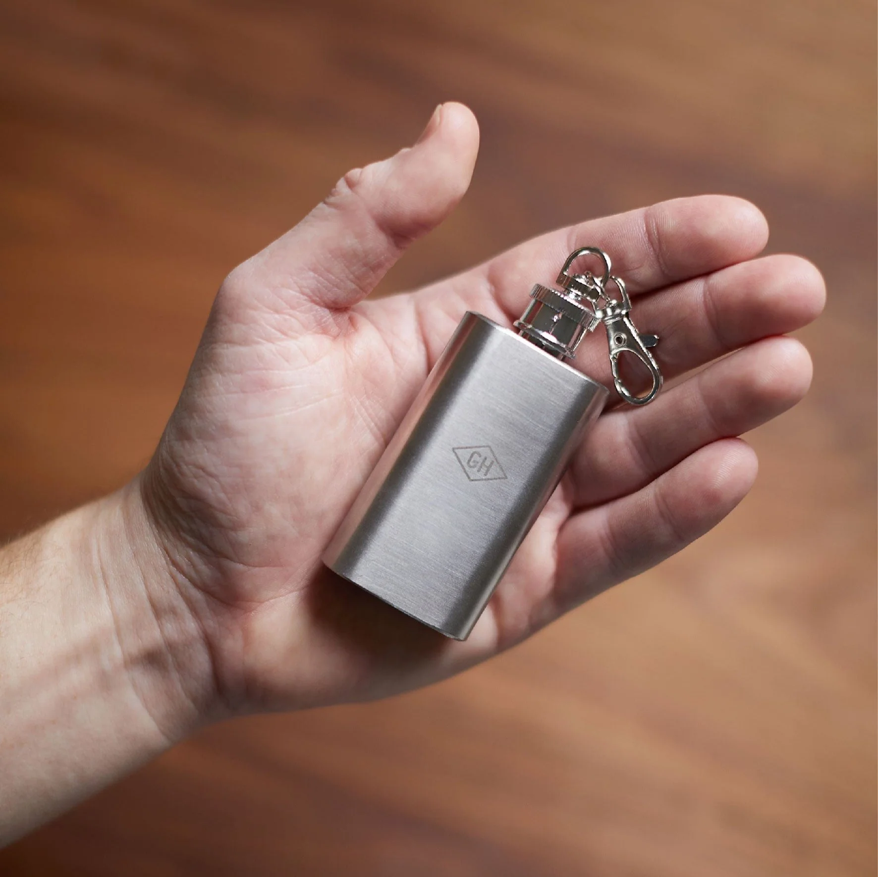 Bottom's Up Mini Hip Flask | Stainless Steel | 28ml - Image 3