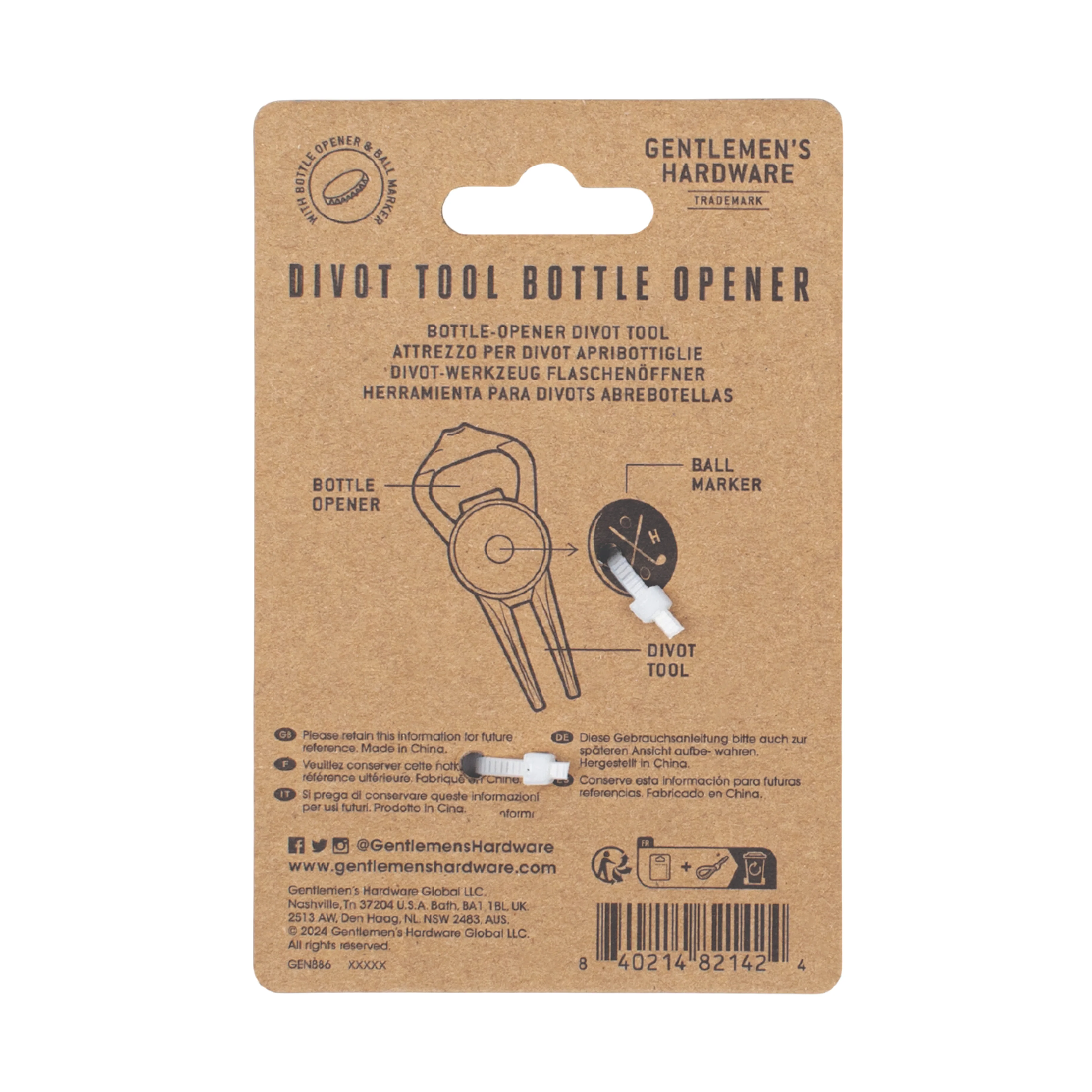Divot Tool Bottle Opener & Ball Marker - Image 5