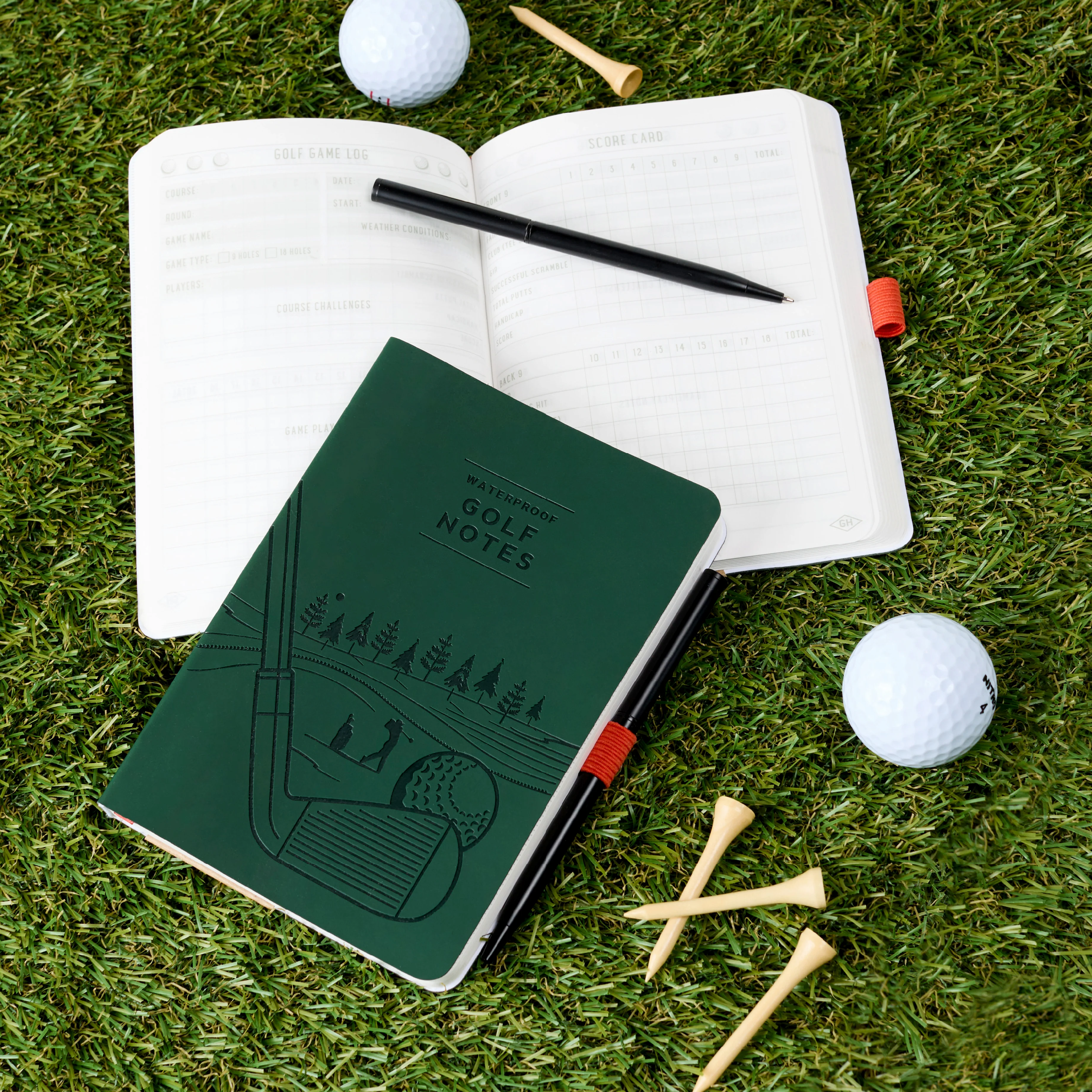 Waterproof Golf Notebook | Green - Image 2