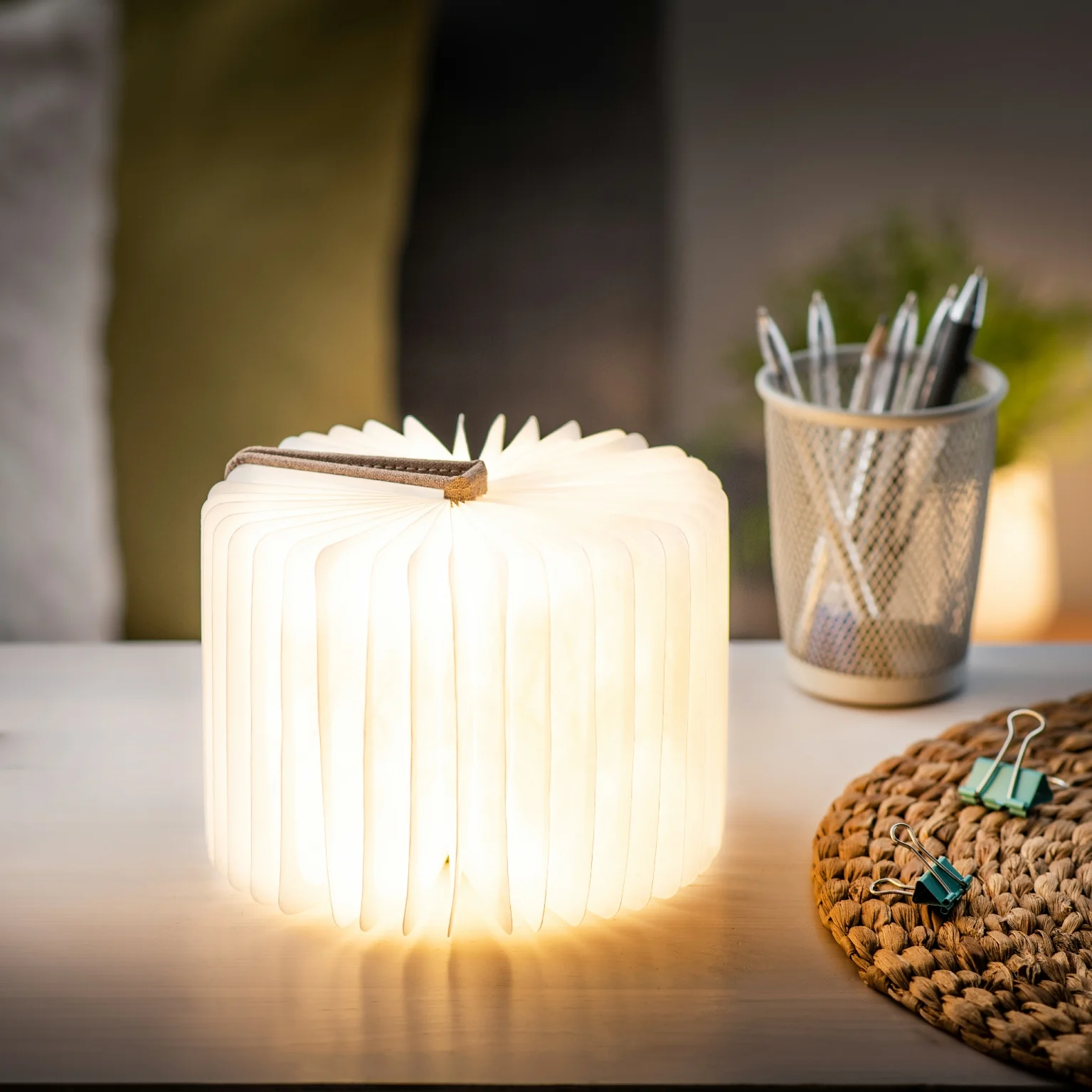 Smart Book Light | Brown Fabric | Mini - Image 4