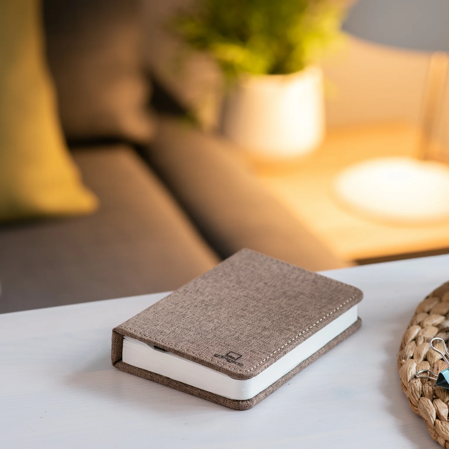 Smart Book Light | Brown Fabric | Mini - Image 5