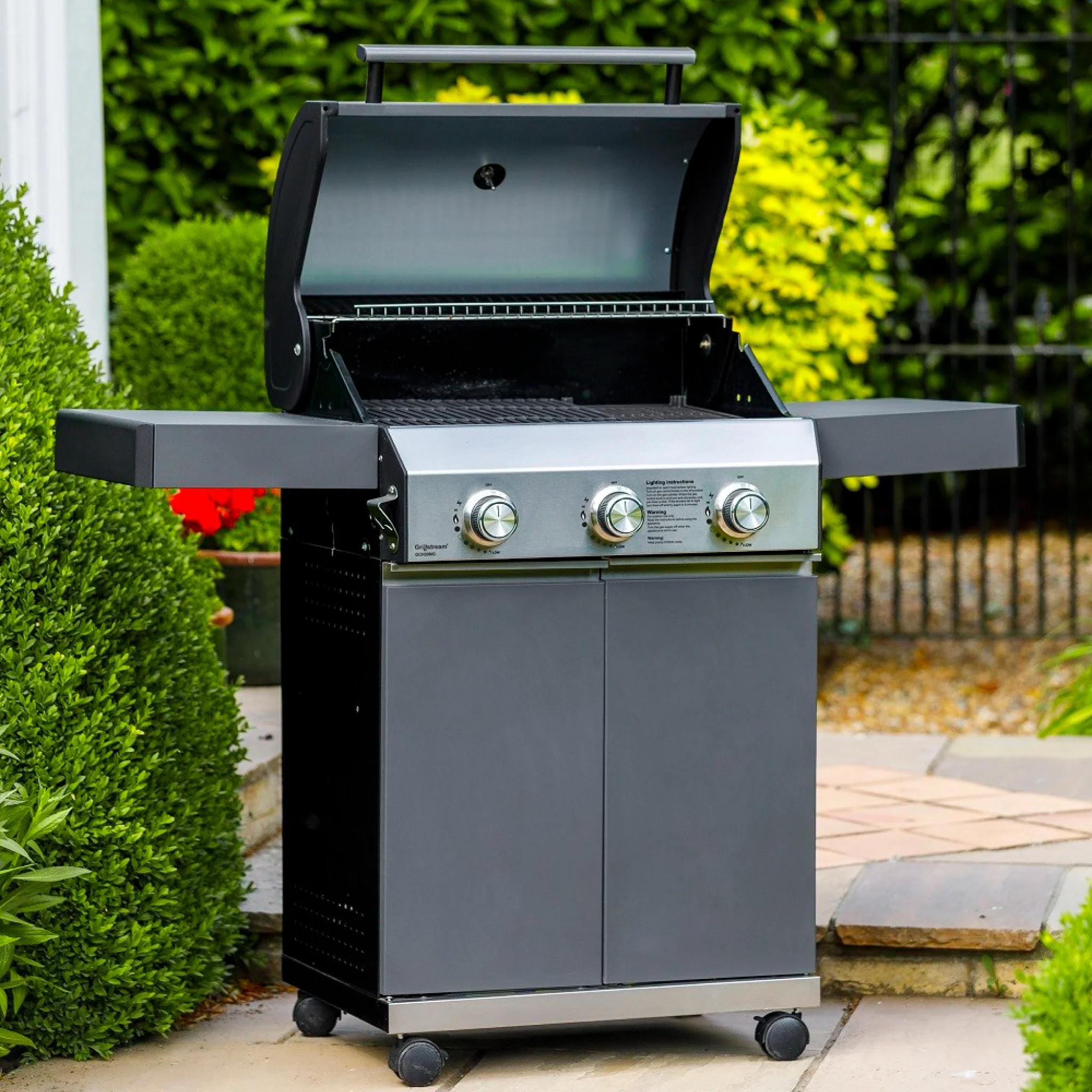 Classic 3 Burner Hybrid Barbecue | Matt Grey - Image 3