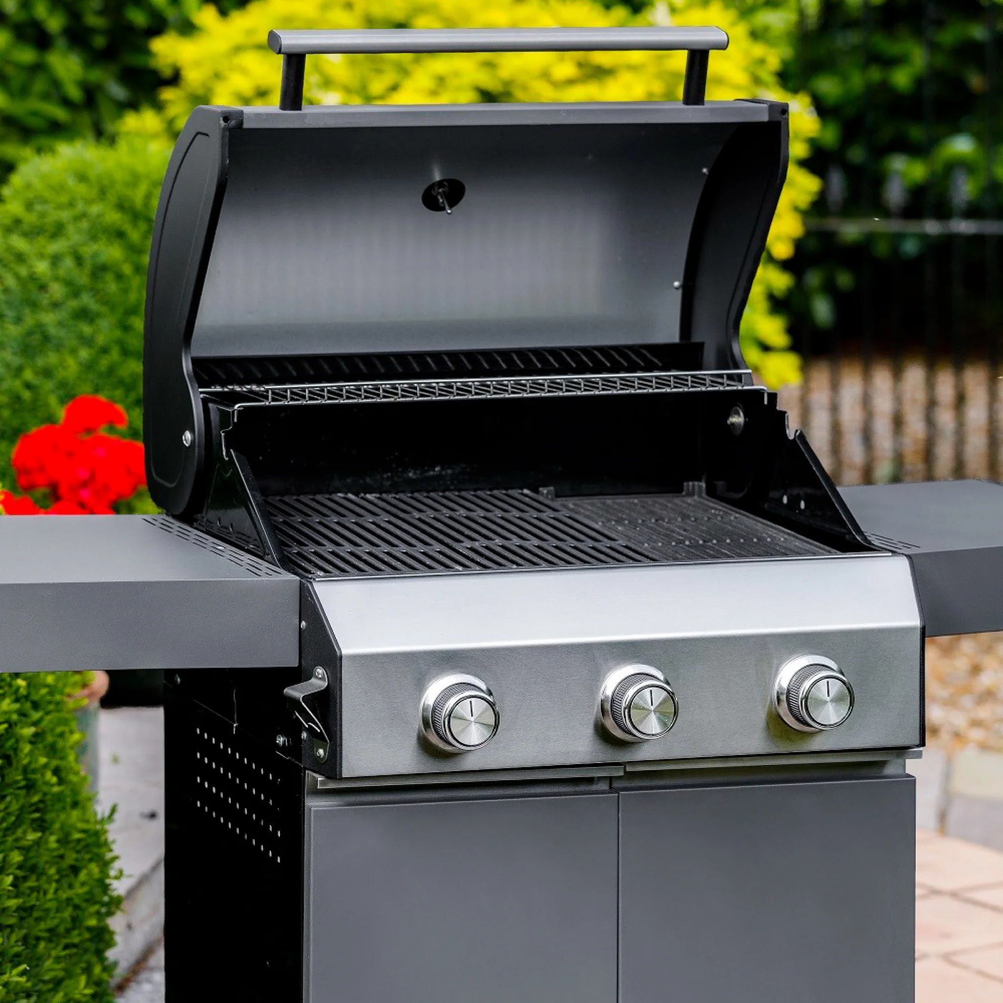 Classic 3 Burner Hybrid Barbecue | Matt Grey - Image 5