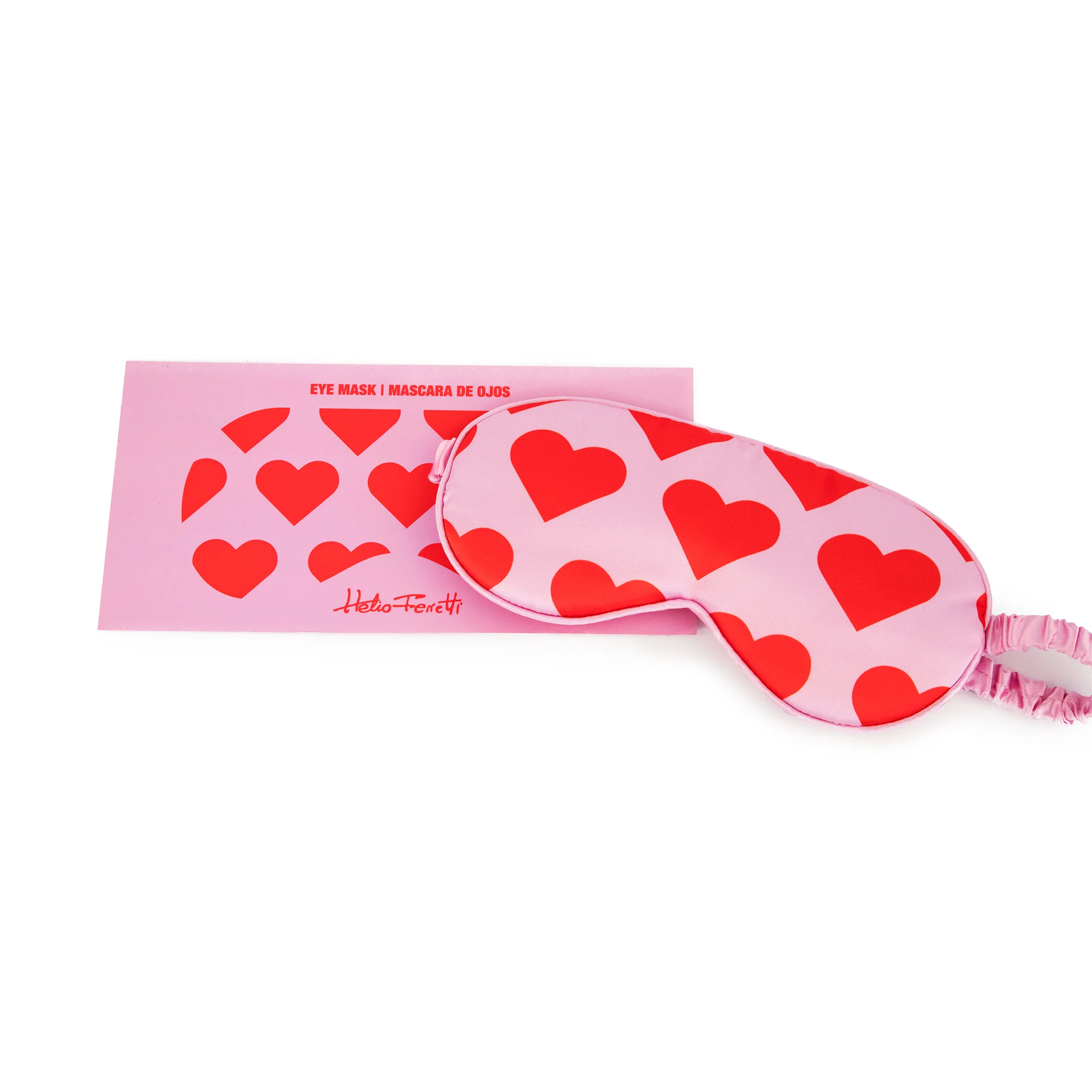 Eye Mask | Hearts | Red & Pink - Image 3