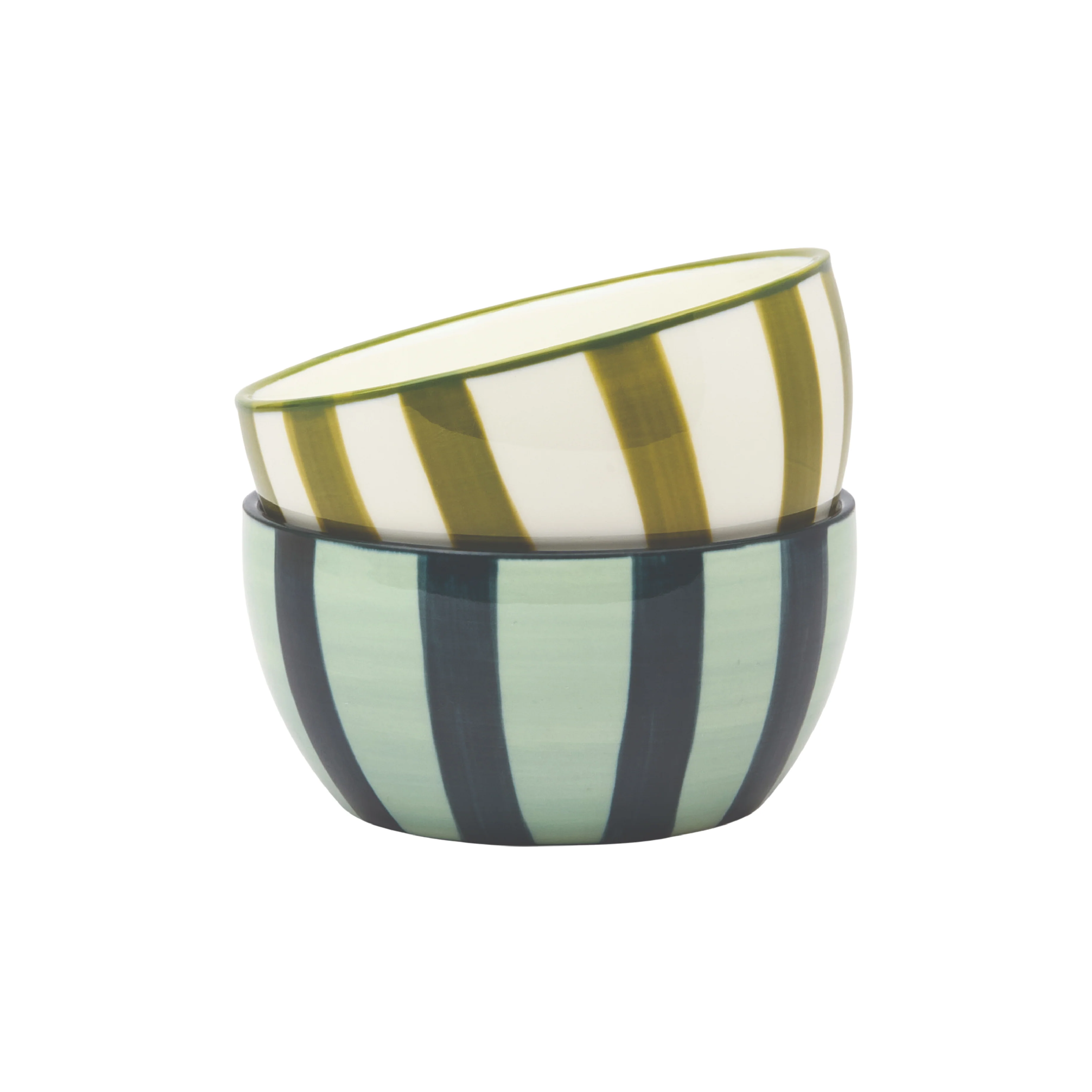 The Bella Dipping Bowls | Olive & Blue | Set of 2 - Image 2