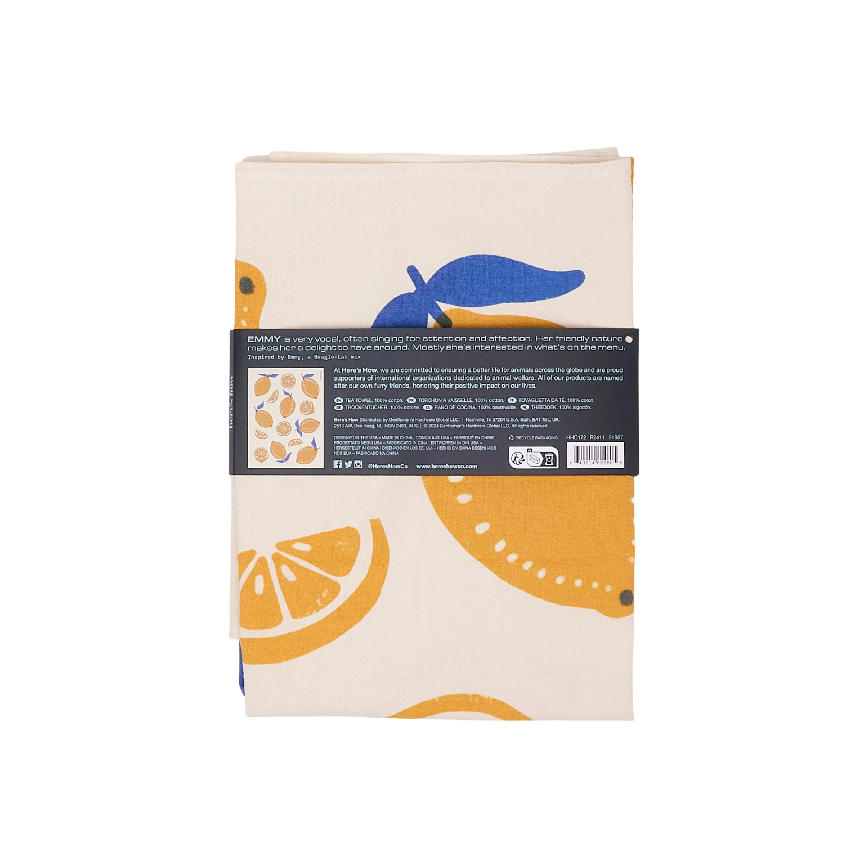 The Emmy 'Lemons' Tea Towel - Image 4