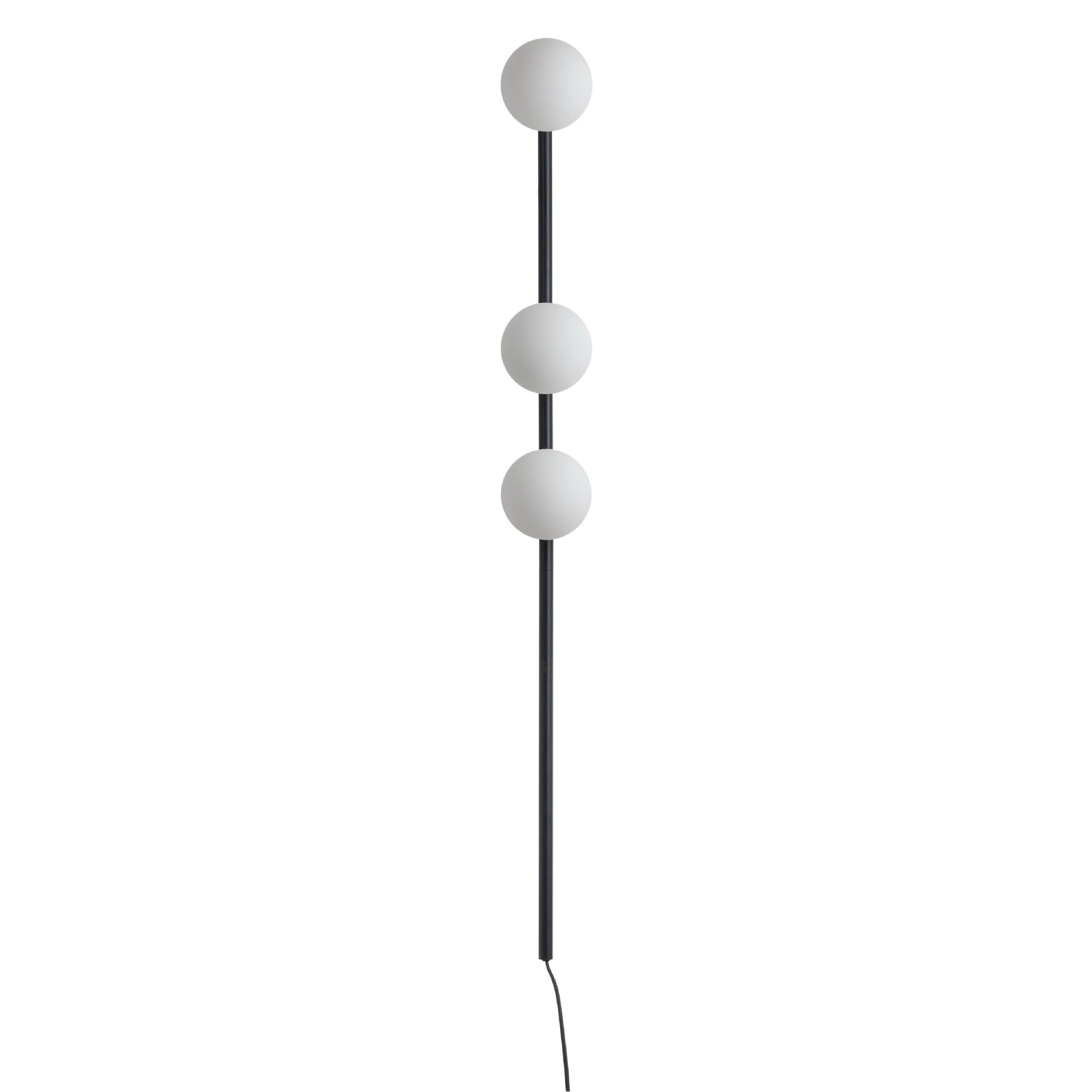 3 Shade Bar Opal Ball Wall Light | Charcoal Grey - Image 3