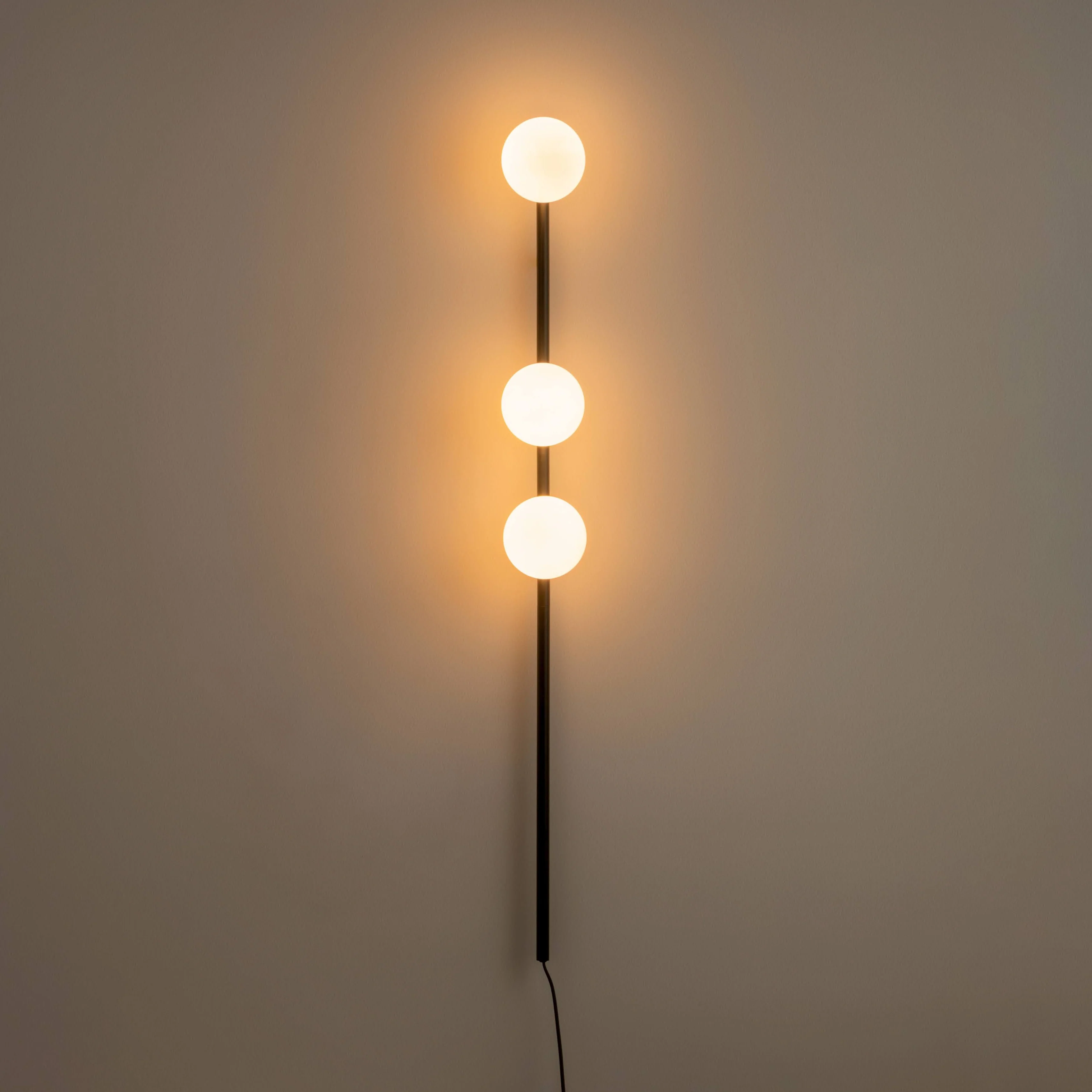 3 Shade Bar Opal Ball Wall Light | Charcoal Grey - Image 6
