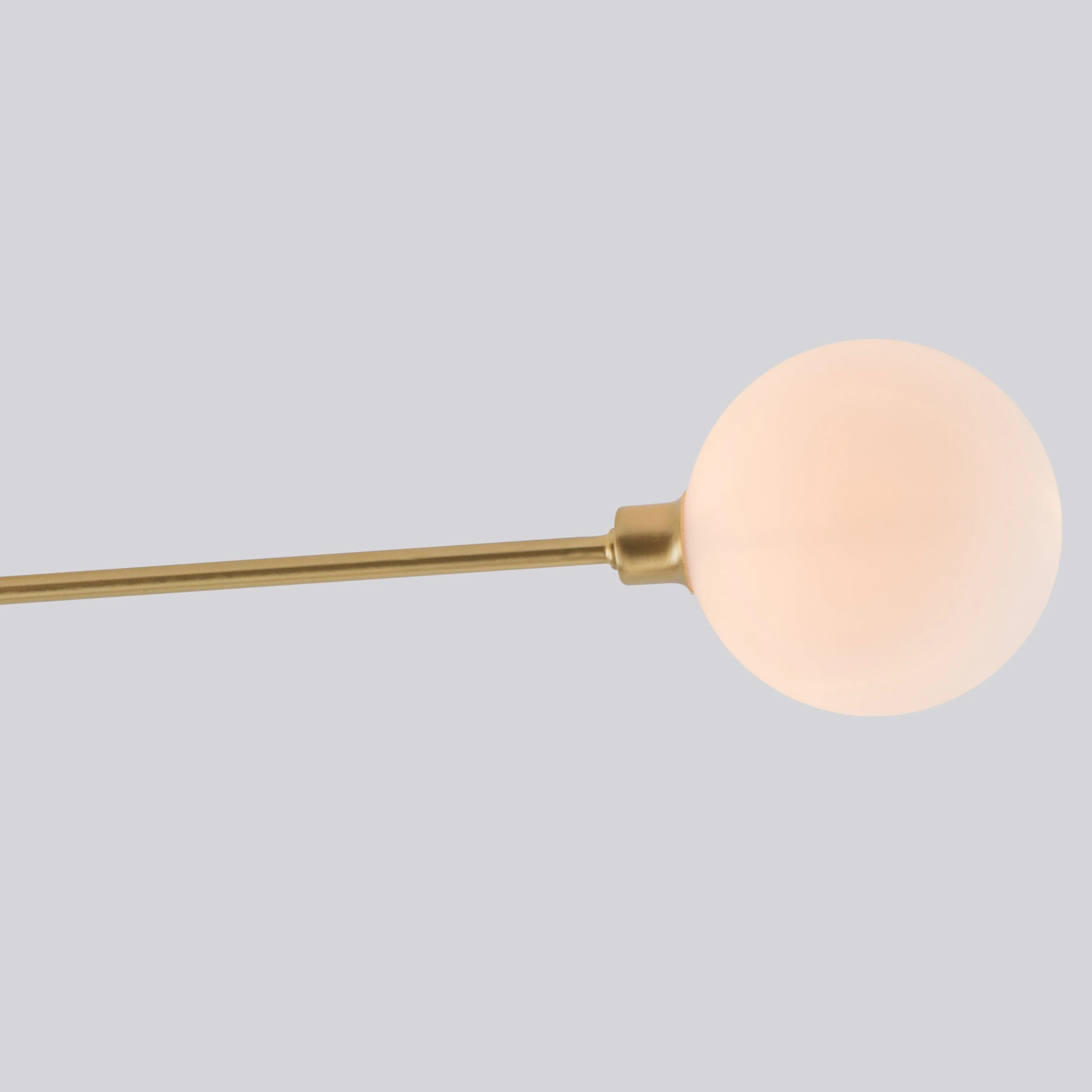3 Shade Flush Ceiling Light | Brass - Image 5