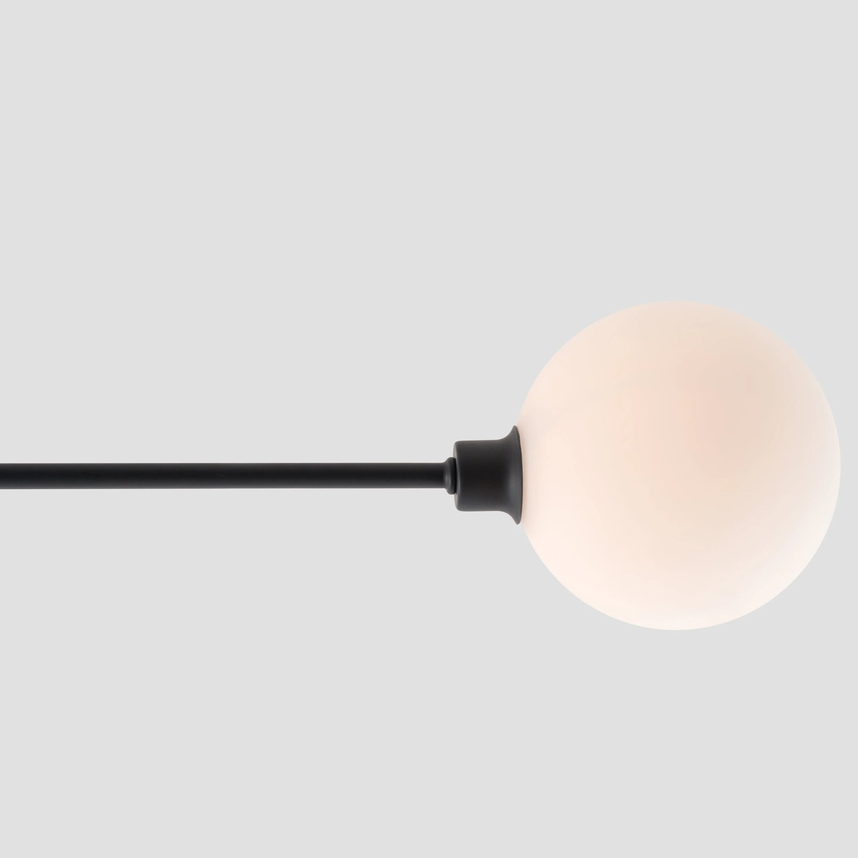 3 Shade Flush Ceiling Light | Charcoal Grey - Image 4