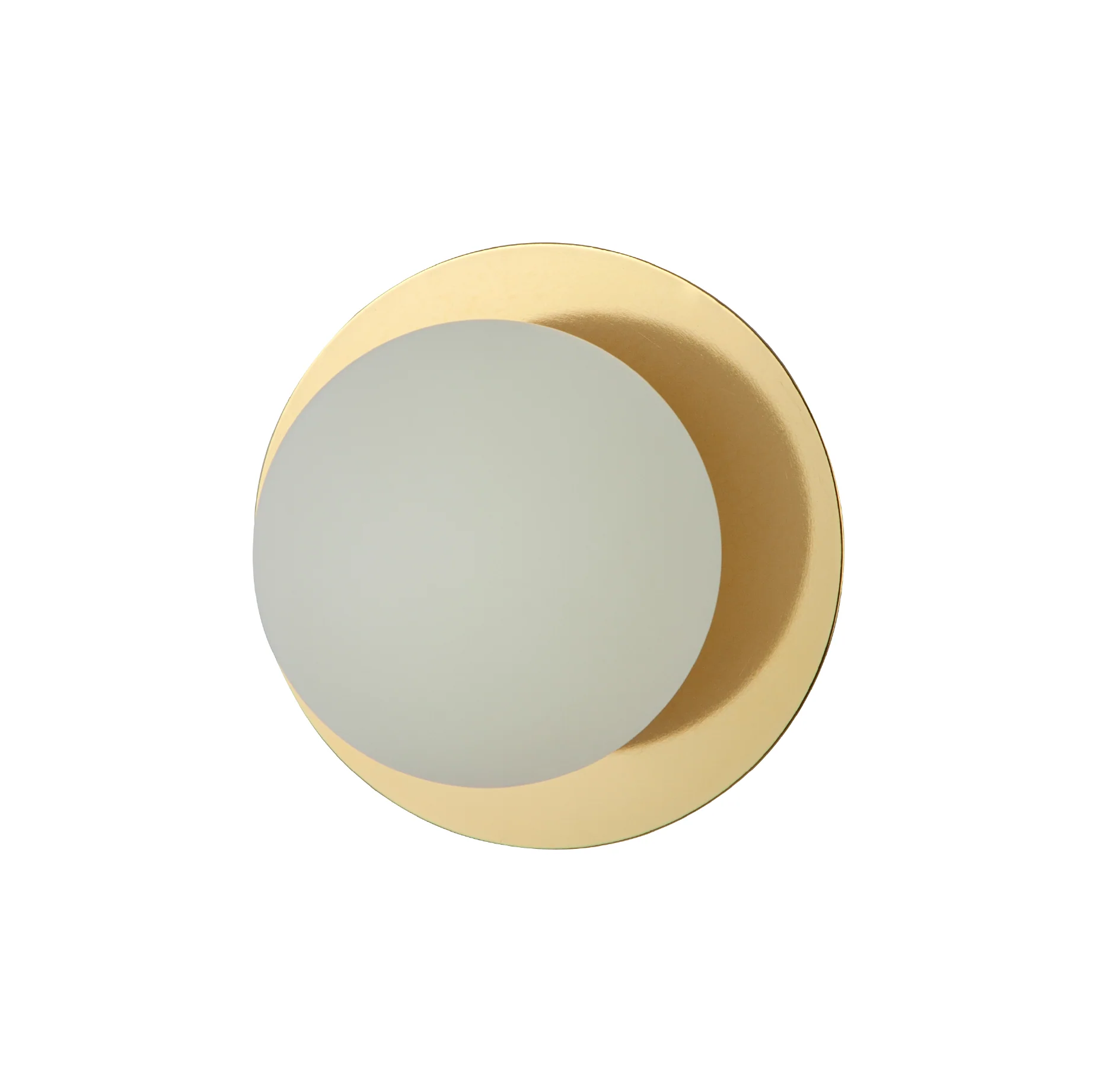 Opal Disk Wall Light | Brass - Image 3