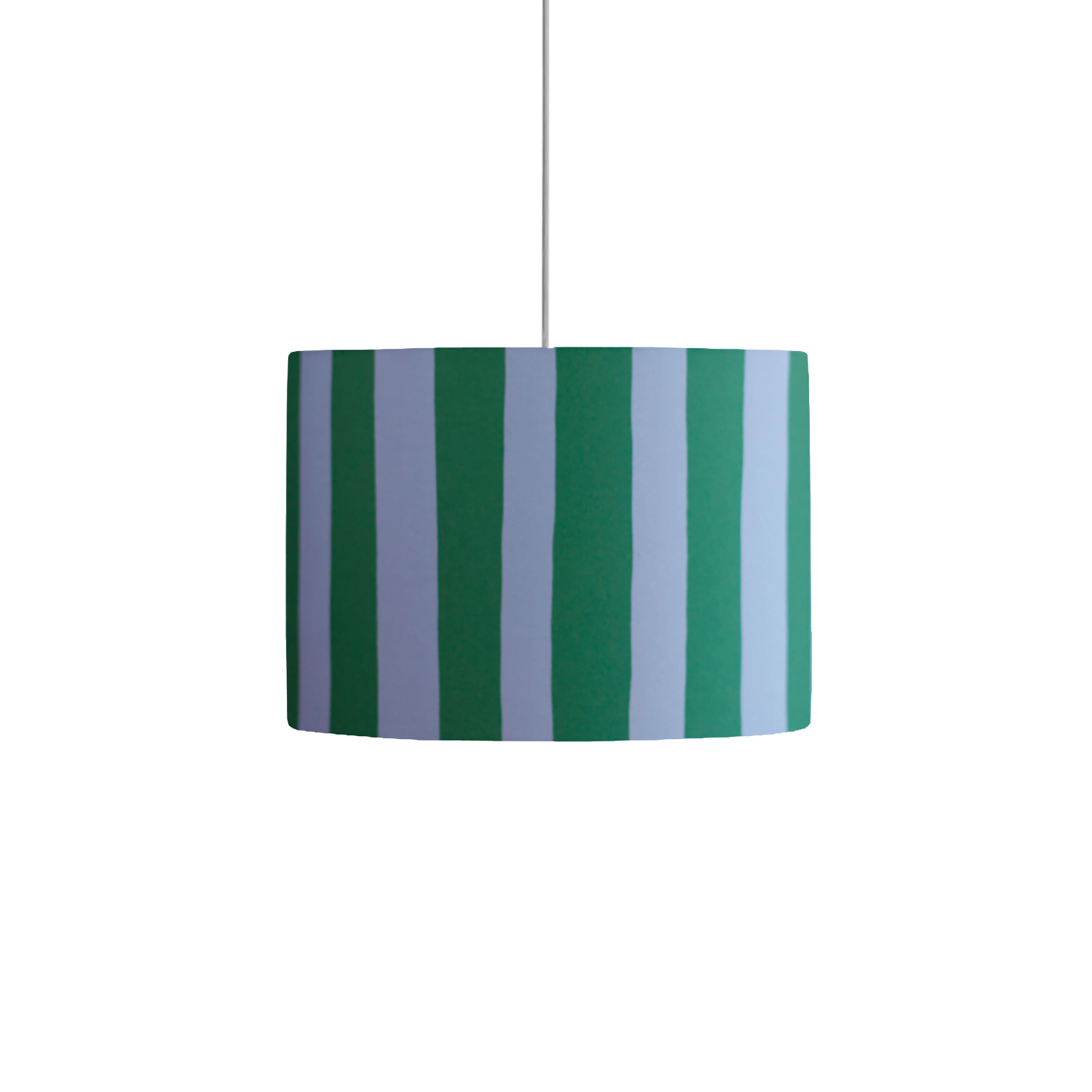 Striped Lamp Shade | Blue/Green - Image 3
