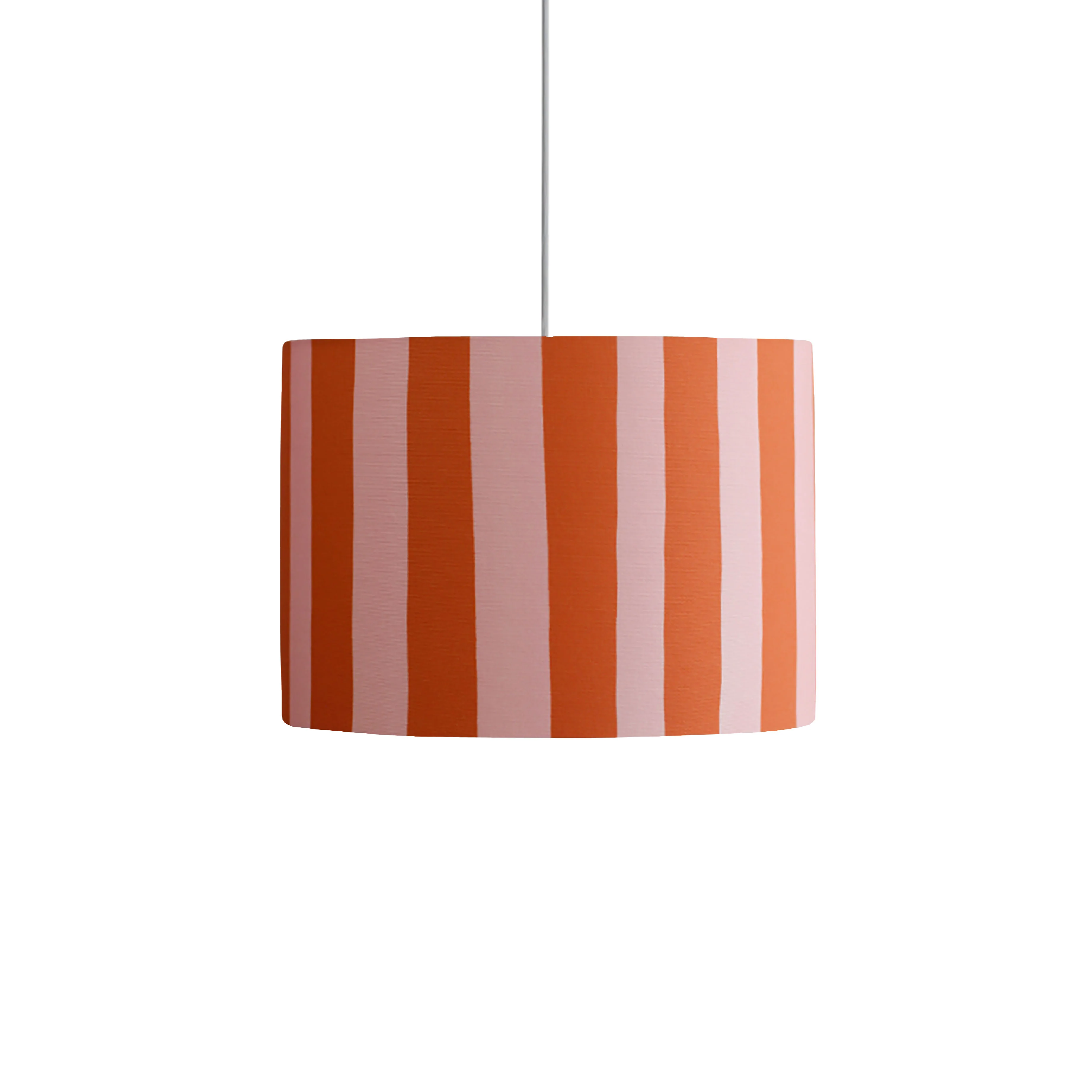 Striped Lamp Shade | Pink/Orange - Image 3