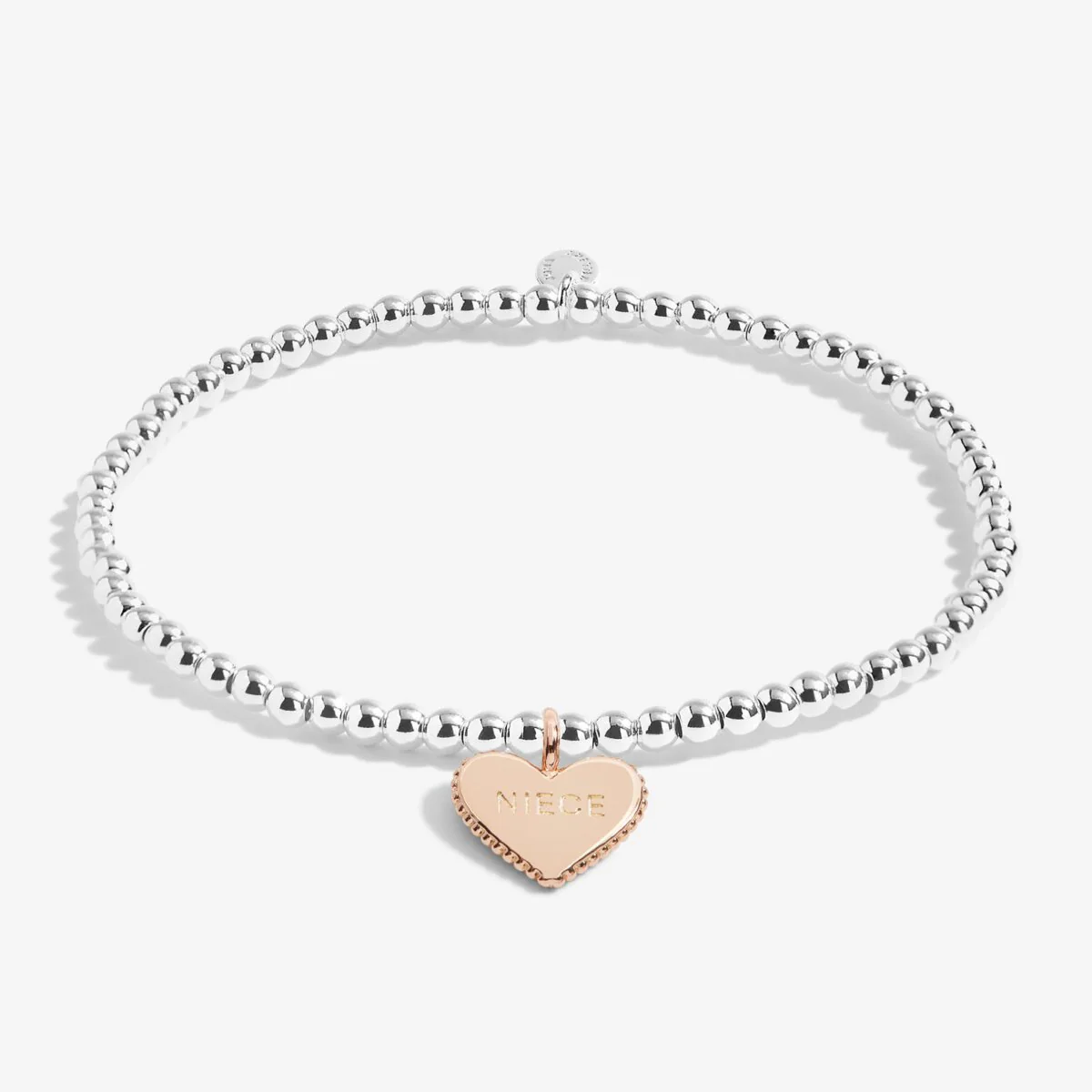 Children's A Little 'Fabulous Niece' Bracelet | Silver & Rose Gold Plated - Image 3