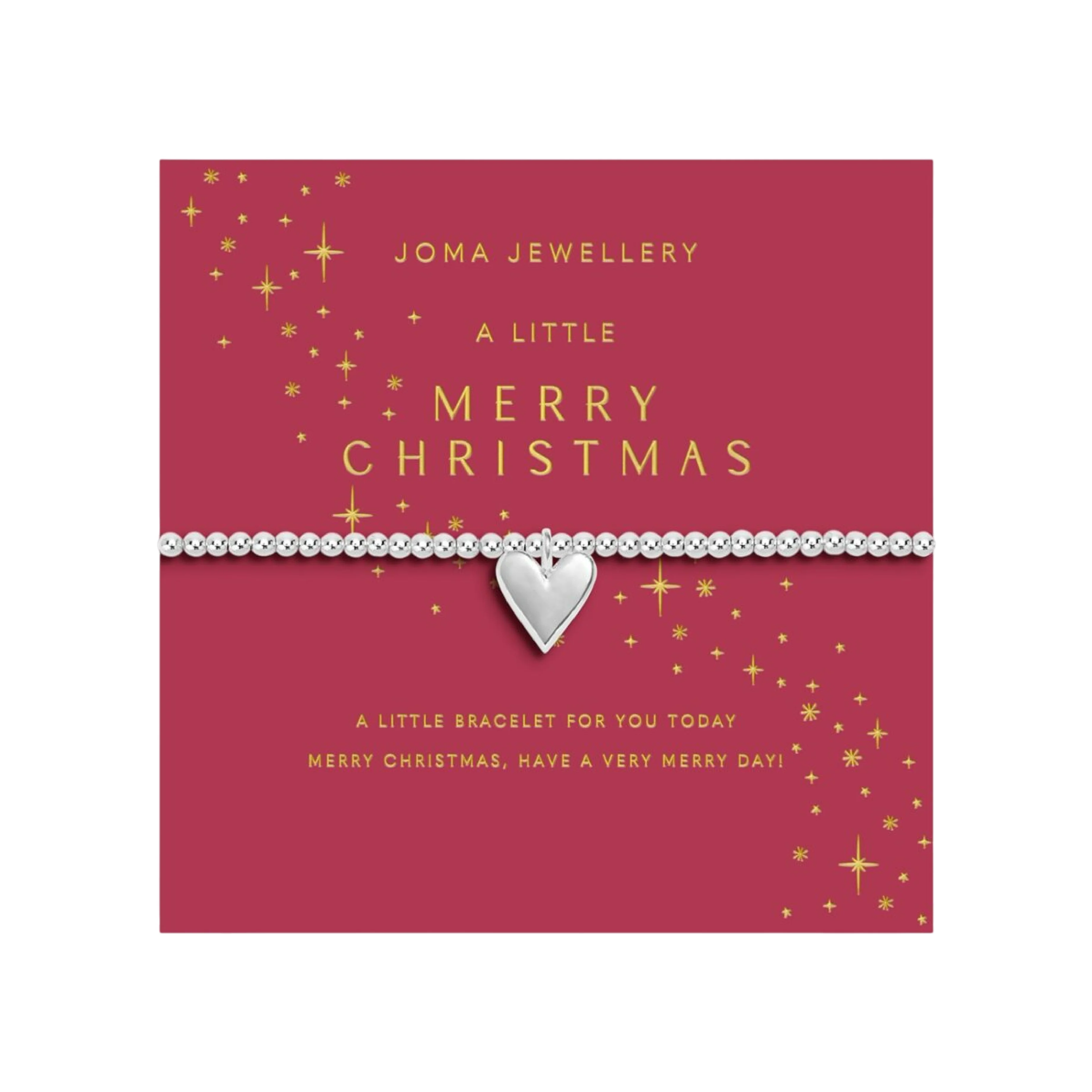 Adults' Stocking A Little Gift Set | 'Merry Christmas' Bracelet | Silver Plated - Image 3