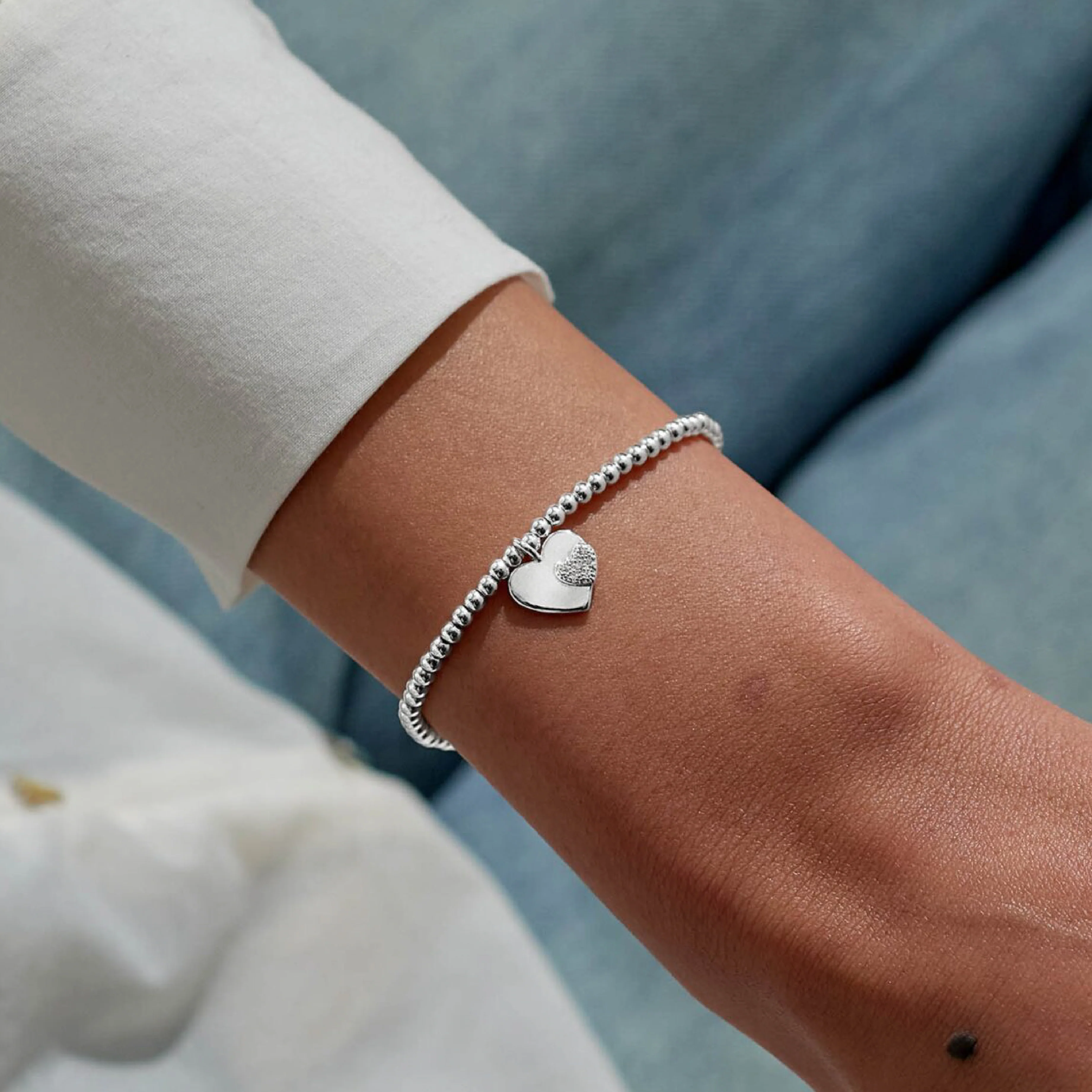 Christmas A Little 'Merry Christmas Wonderful Mum' Bracelet | Silver Plated - Image 2