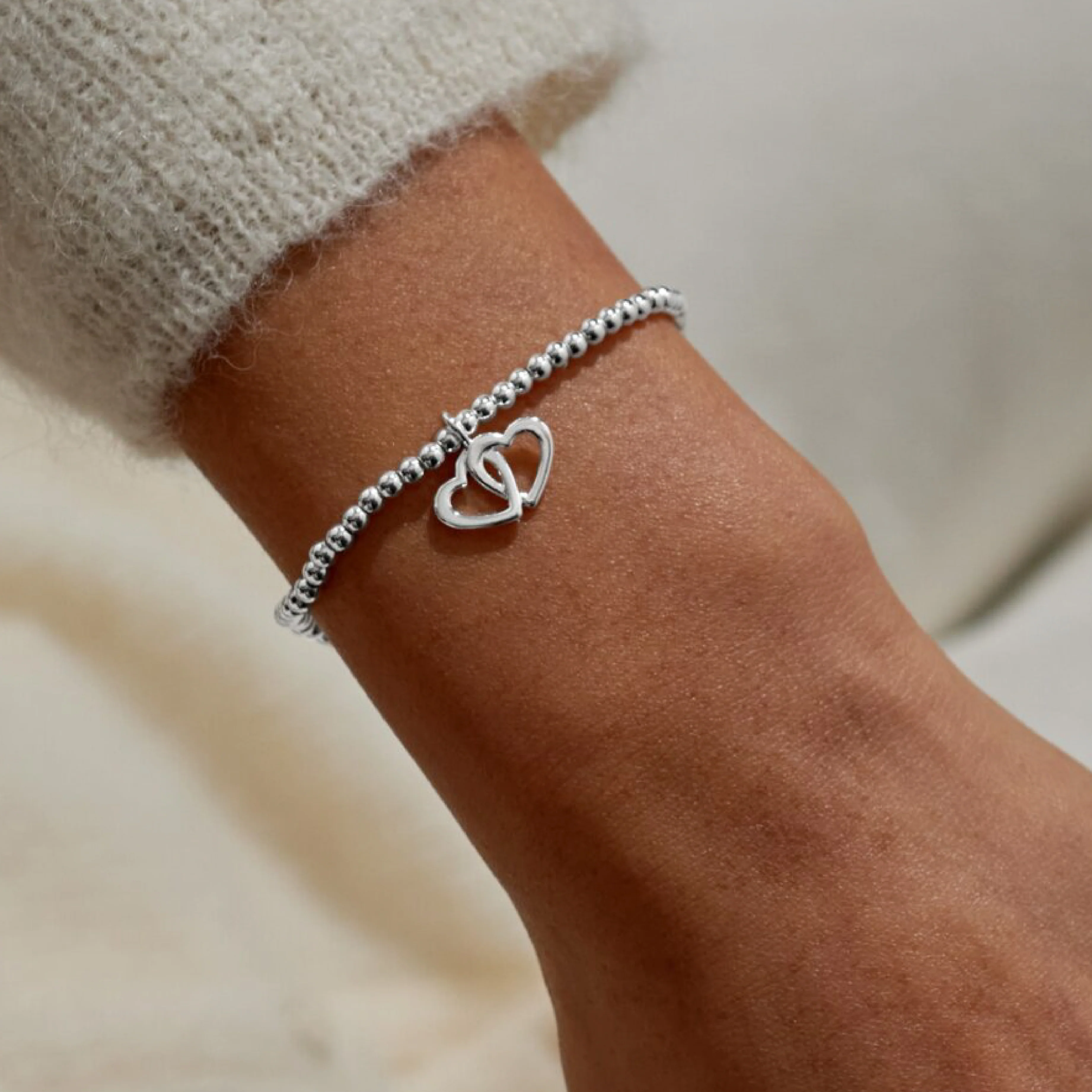 Christmas Cracker 'Merry Christmas Fabulous Friend Bracelet | Silver Plated - Image 2