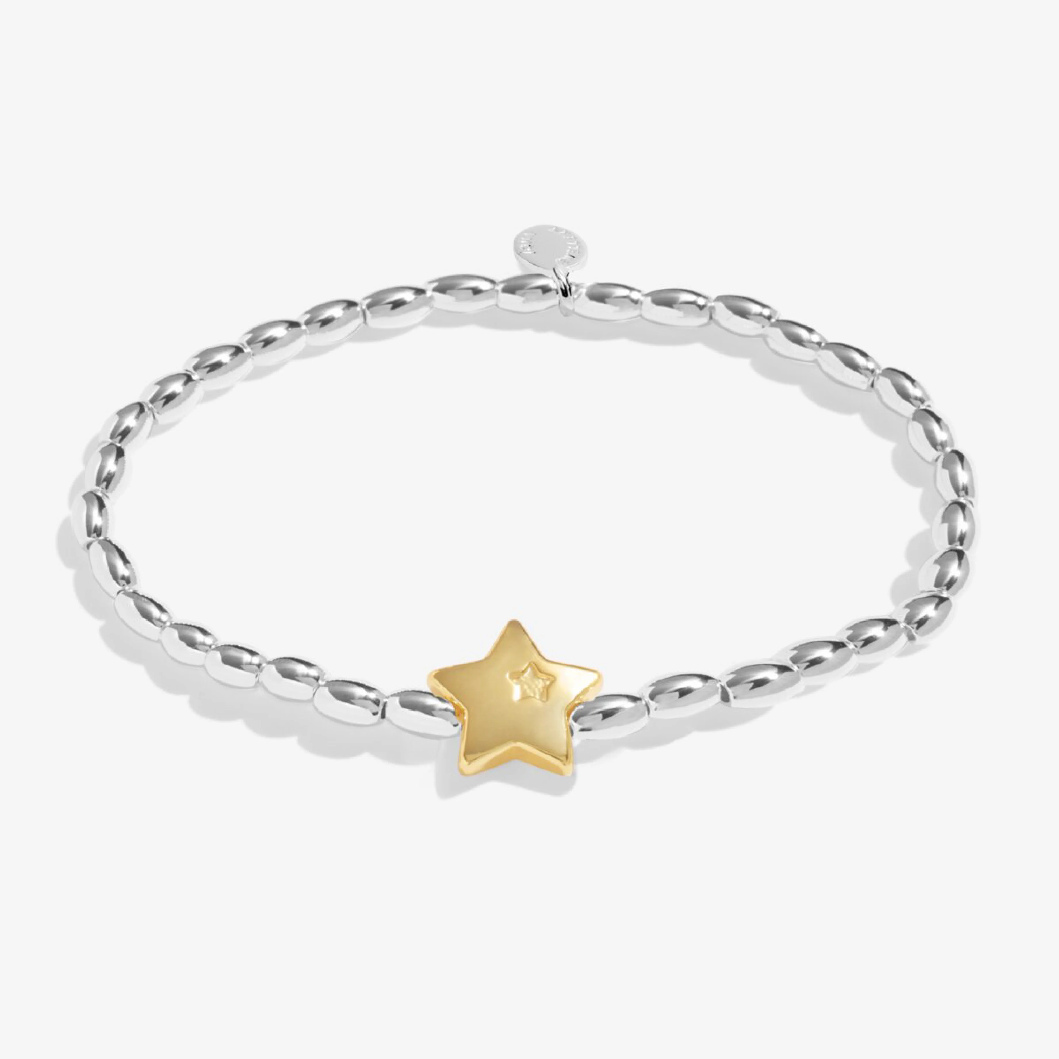 Christmas Wish 'Merry Christmas' Bracelet | Silver & Gold Plated - Image 3