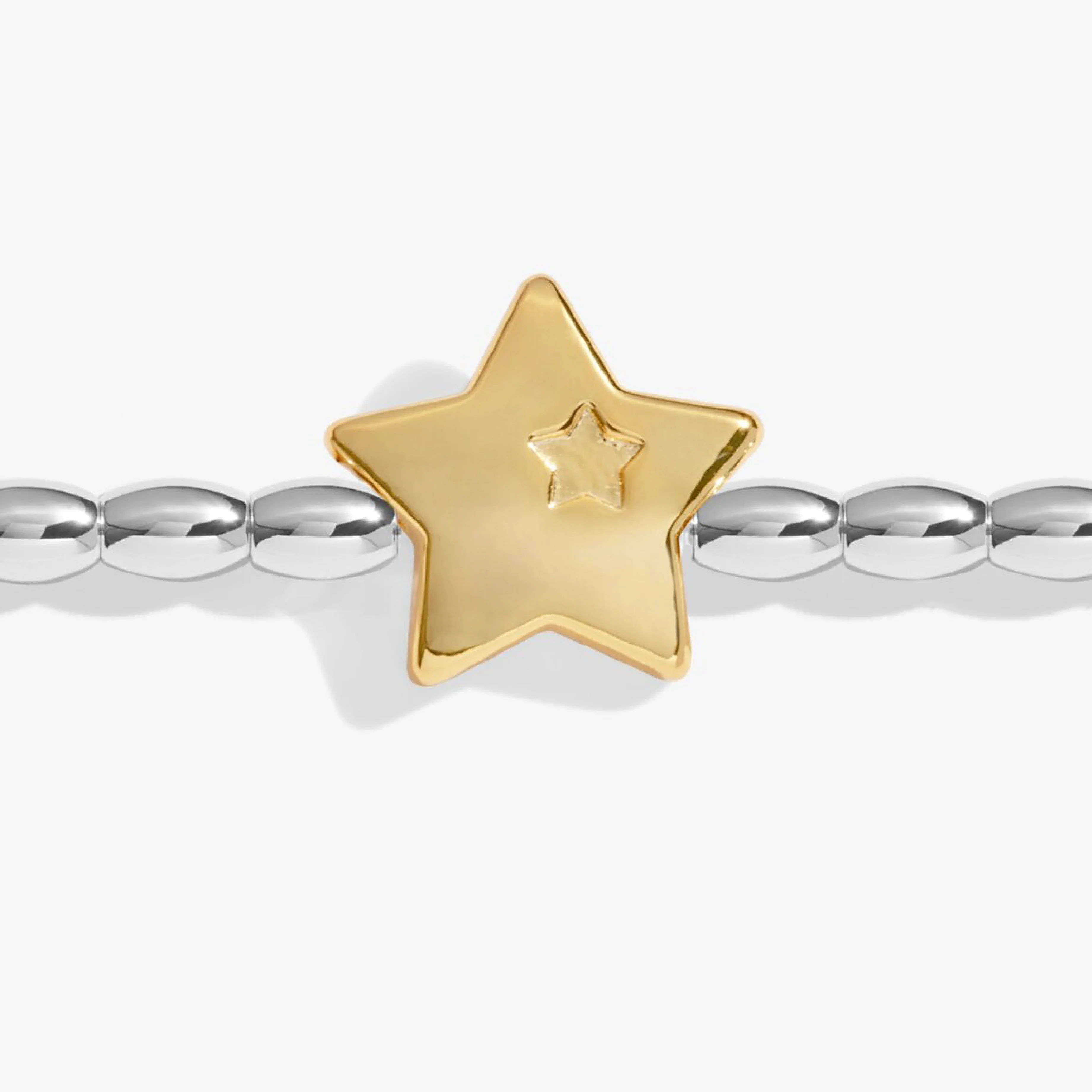 Christmas Wish 'Merry Christmas' Bracelet | Silver & Gold Plated - Image 4